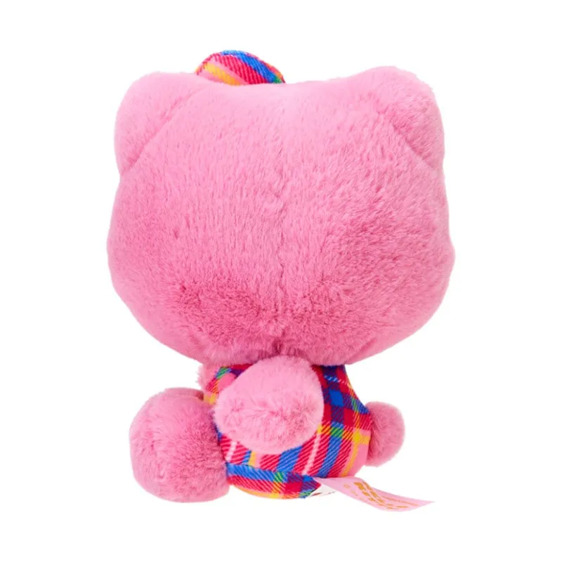 Hello Kitty 50th Anniv. Plush Mascot (Pink Tartan) SANRIO