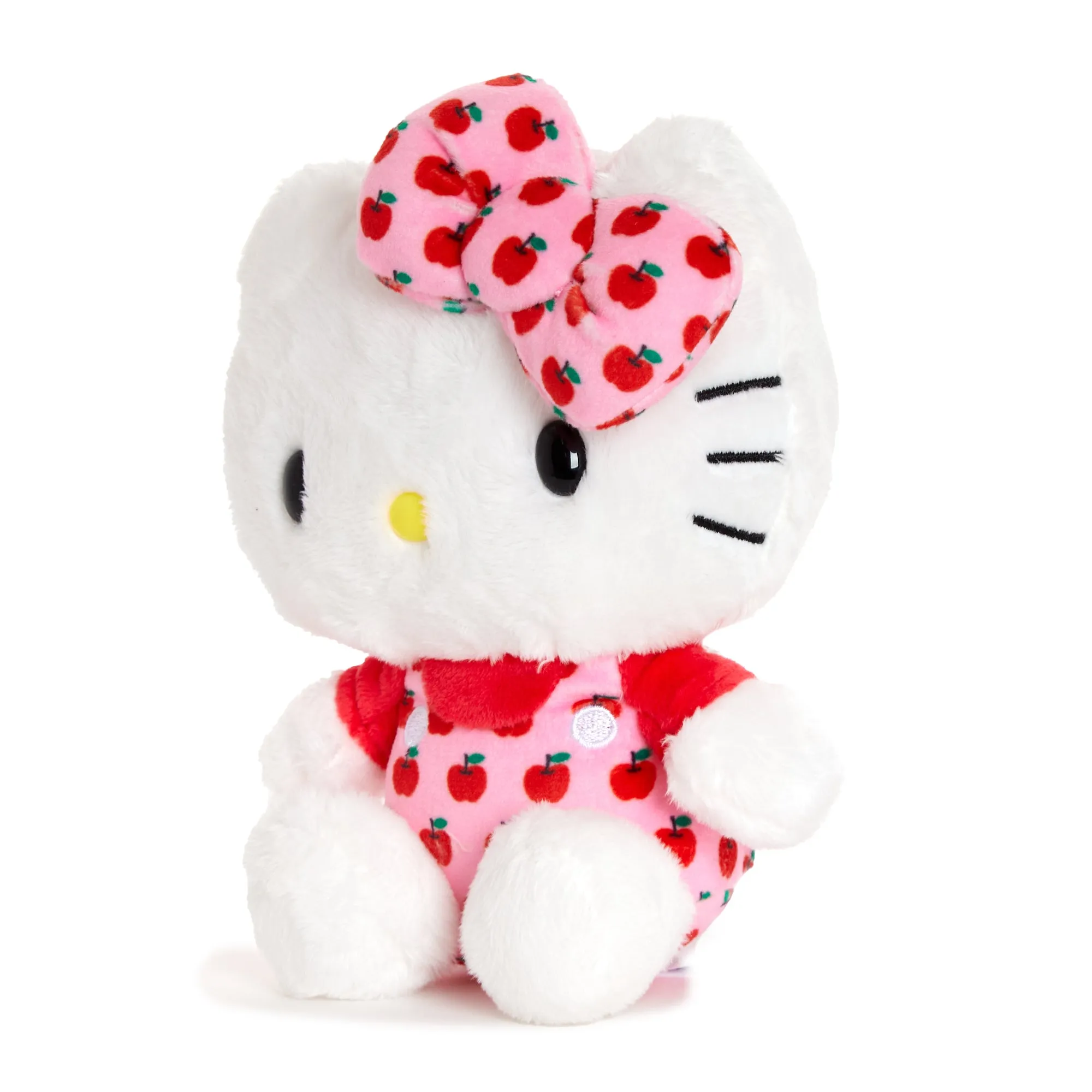 Hello Kitty 6" Pink Overalls Plush Mascot (Apples Series) SANRIO