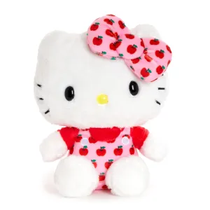Hello Kitty 6" Pink Overalls Plush Mascot (Apples Series) SANRIO