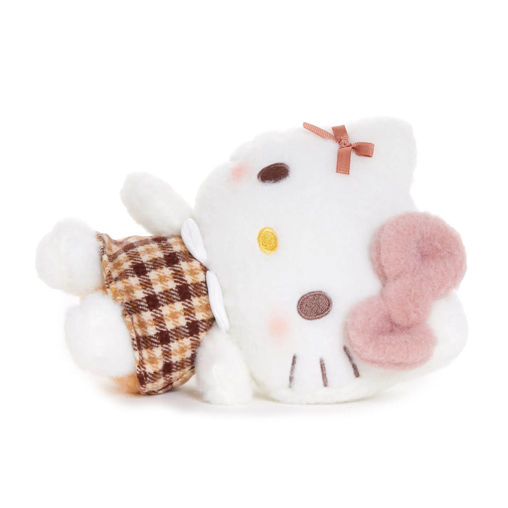 Hello Kitty 7" Plush (Mocha Check Series) SANRIO