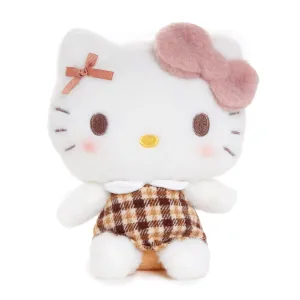Hello Kitty 7" Plush (Mocha Check Series) SANRIO