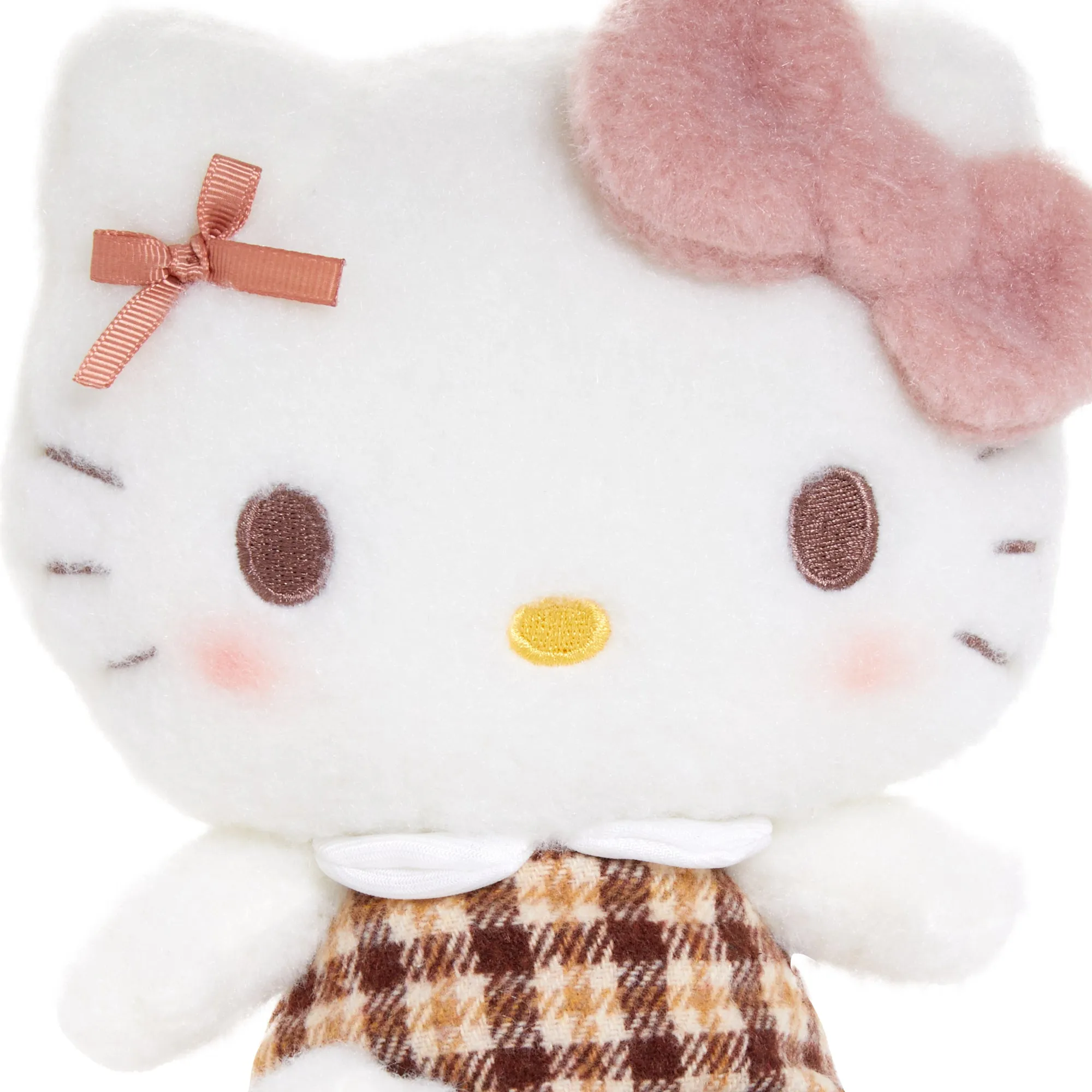 Hello Kitty 7" Plush (Mocha Check Series) SANRIO