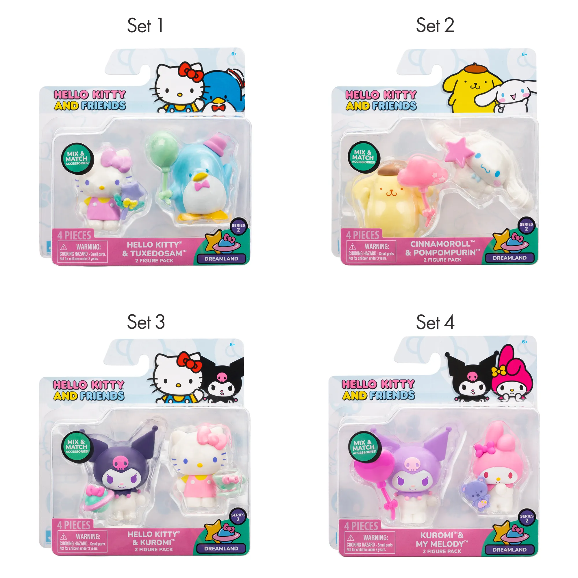 Hello Kitty and Friends 2-pc Figure Pack (Series 2: Dreamland) SANRIO