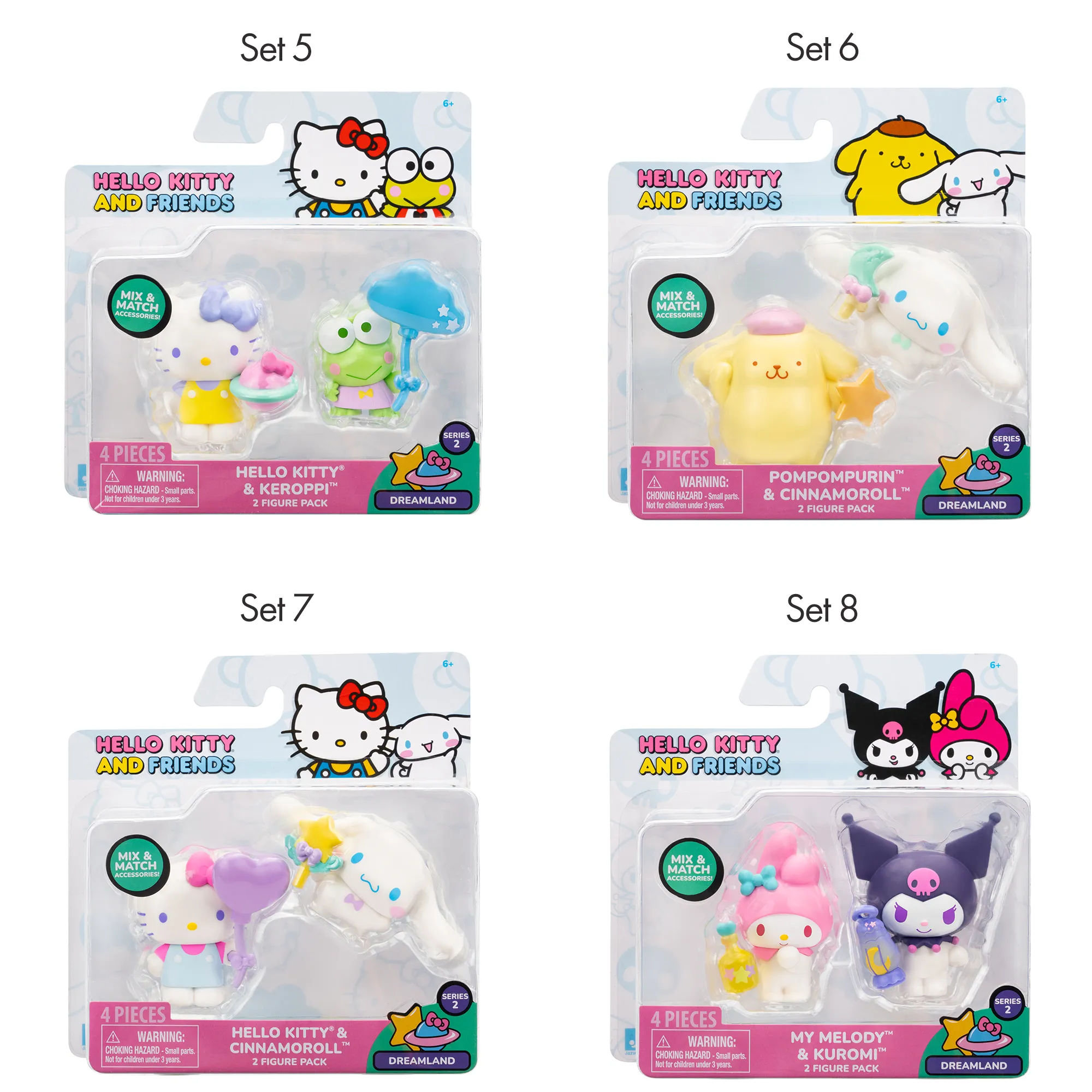 Hello Kitty and Friends 2-pc Figure Pack (Series 2: Dreamland) SANRIO