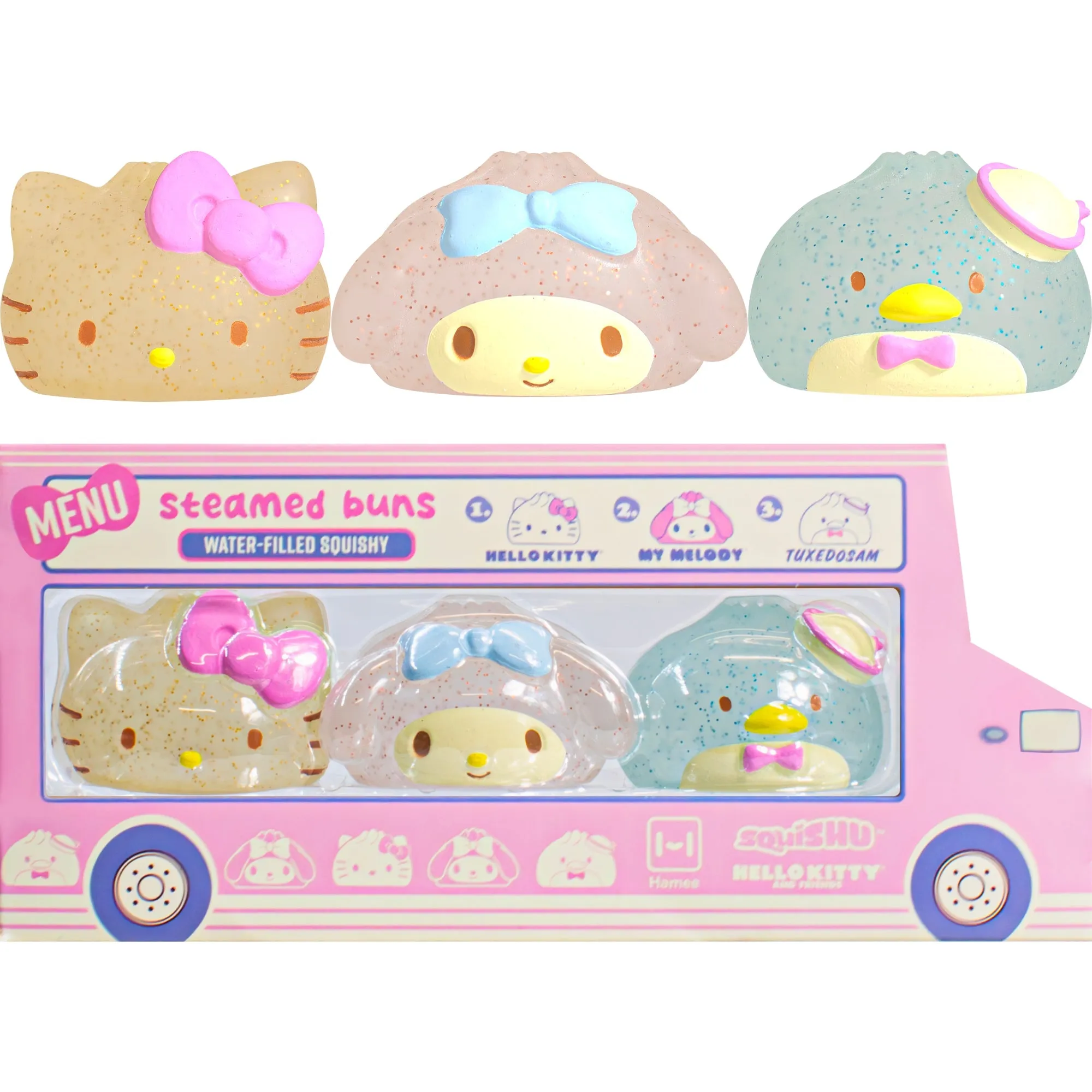 Hello Kitty and Friends Steamed Bun Squishy 3-pc Gift Set SANRIO