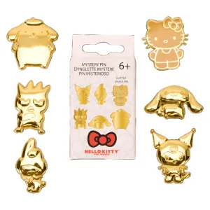 Hello Kitty and Friends x Loungefly 50th Anniv. Gold Blind Box Pin SANRIO