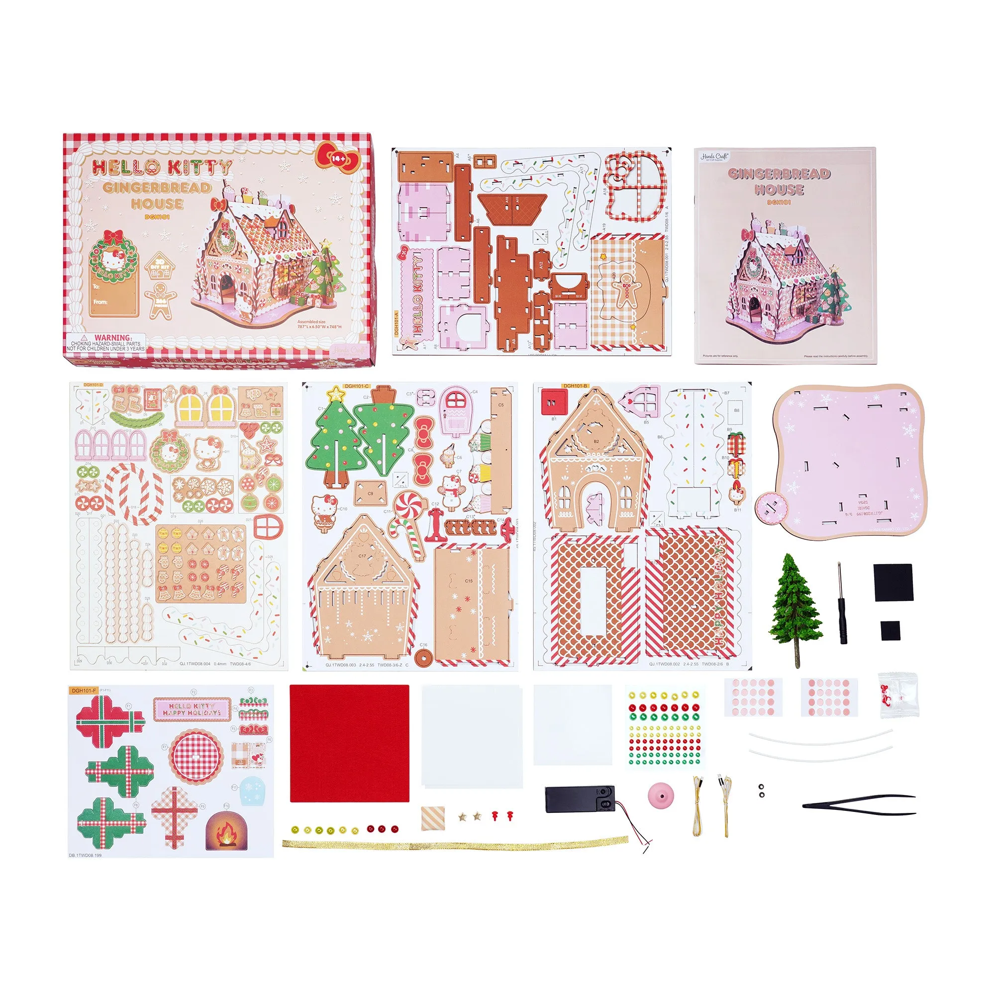 Hello Kitty Gingerbread House 3D Wooden Puzzle SANRIO