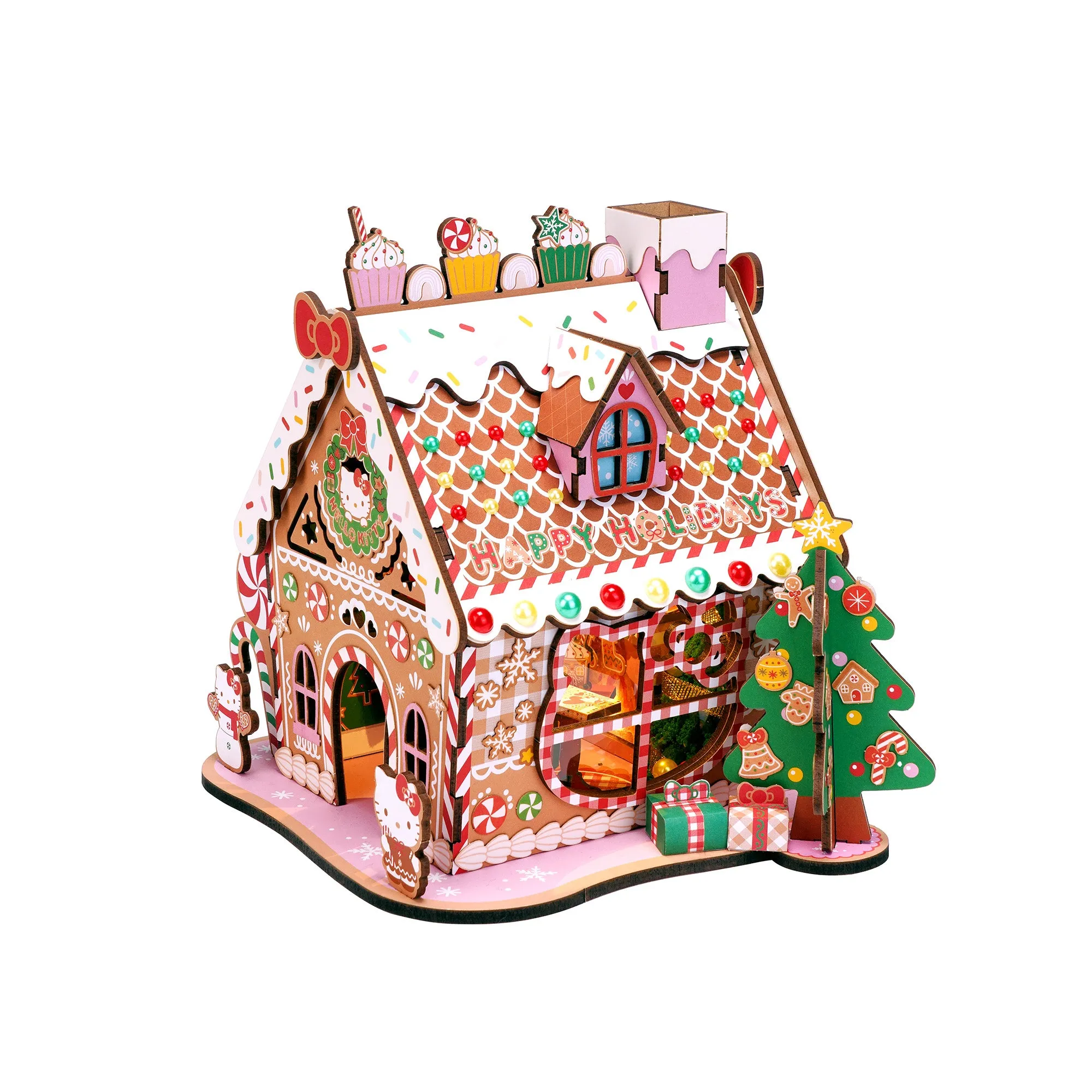Hello Kitty Gingerbread House 3D Wooden Puzzle SANRIO