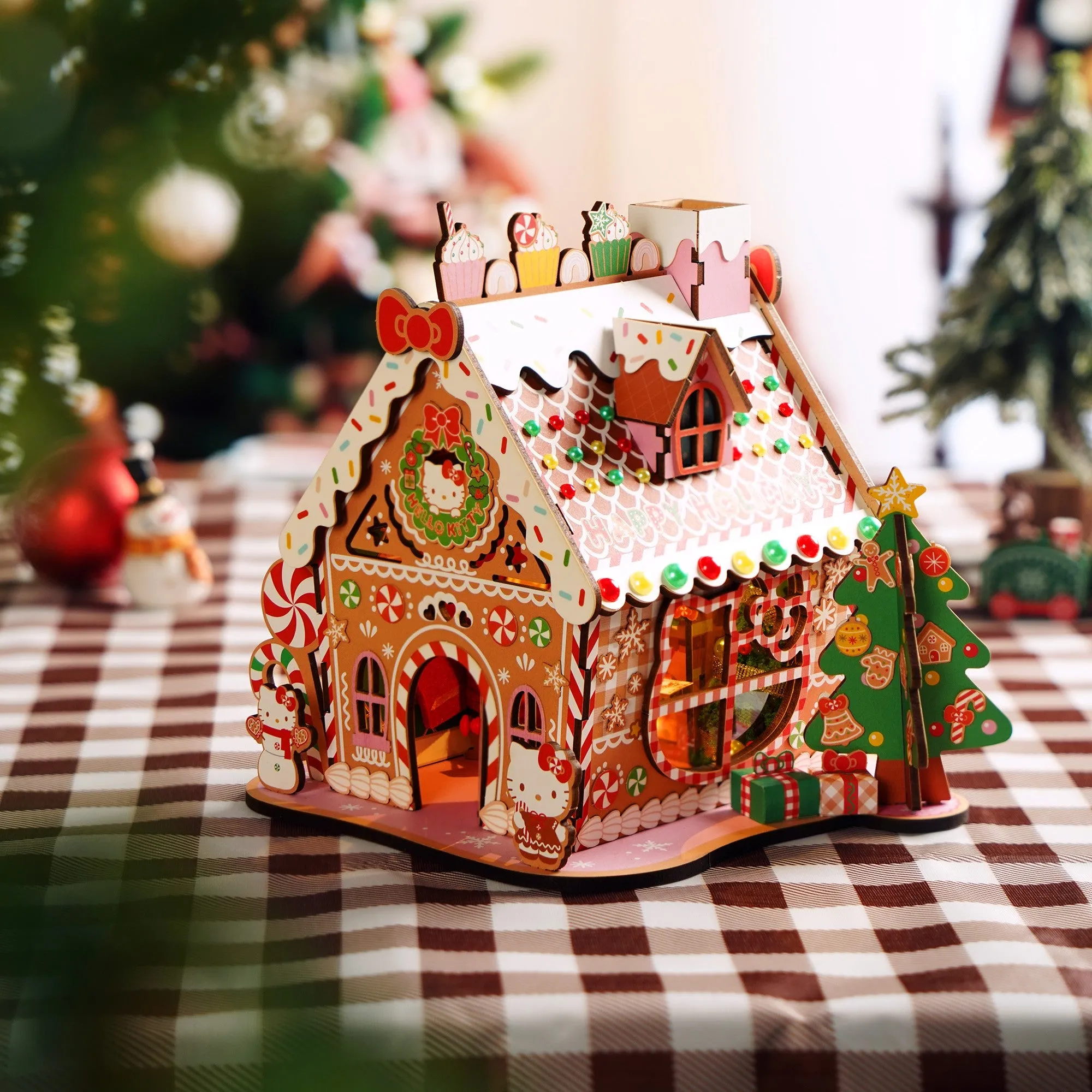 Hello Kitty Gingerbread House 3D Wooden Puzzle SANRIO