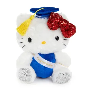 Hello Kitty Graduation Sequin Mascot Plush (White) SANRIO
