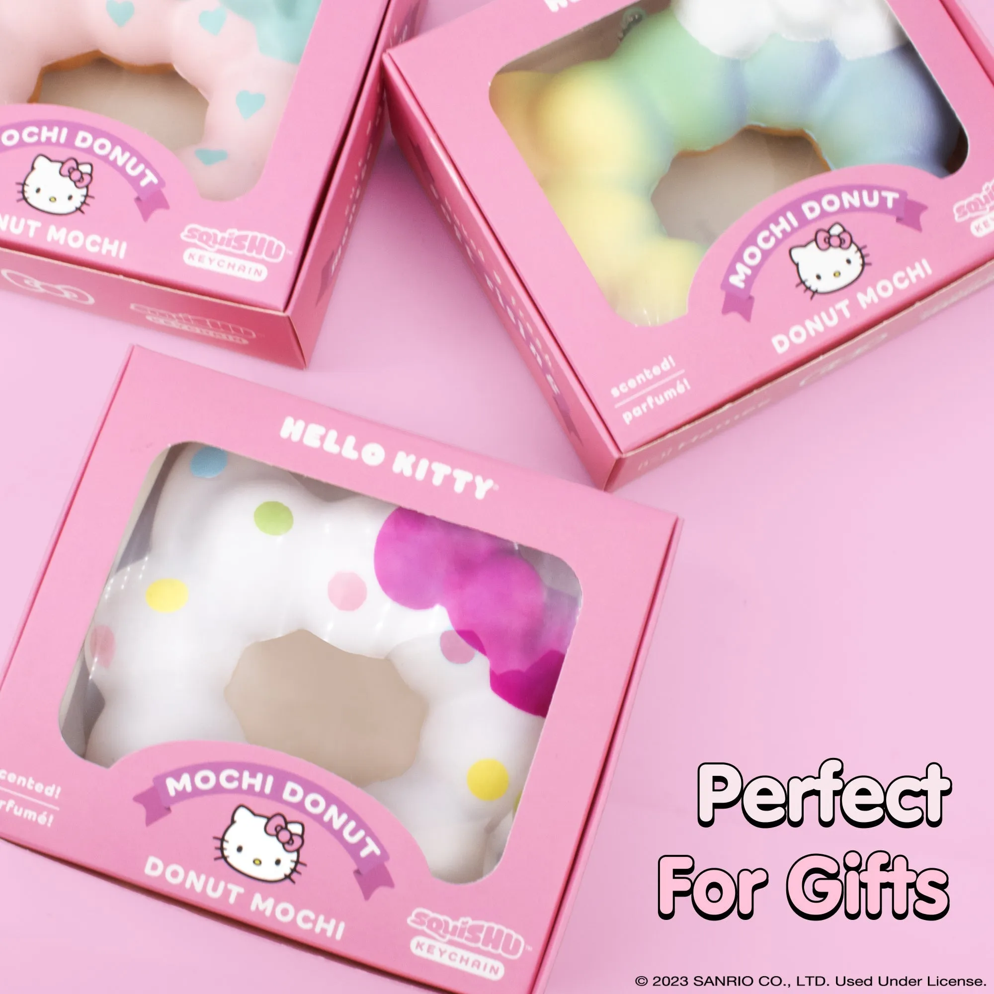 Hello Kitty Mochi Donut Squishy Keychain SANRIO