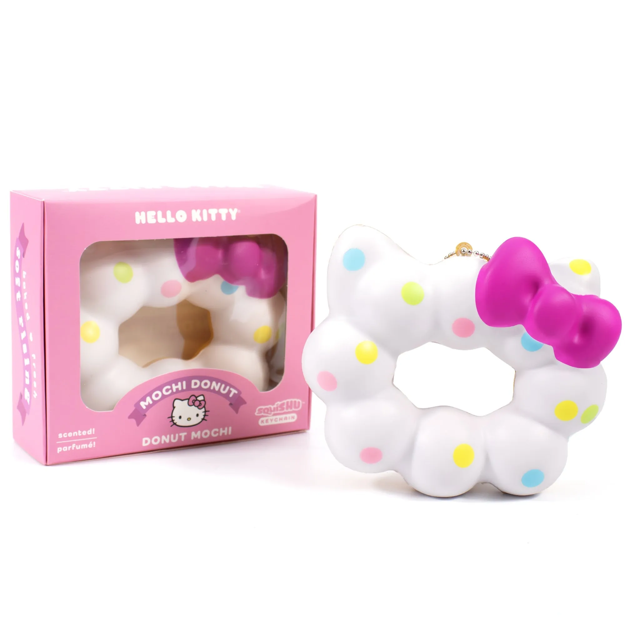Hello Kitty Mochi Donut Squishy Keychain SANRIO