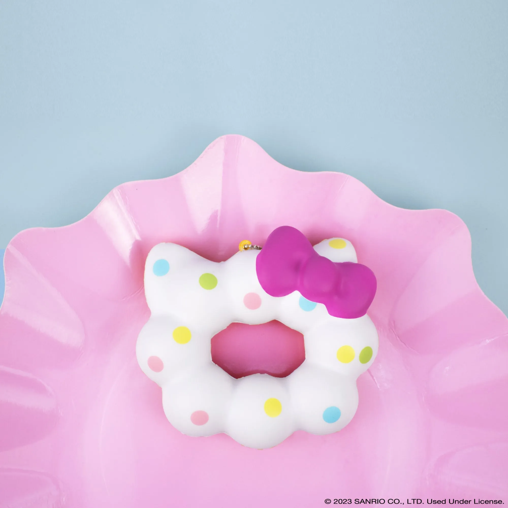 Hello Kitty Mochi Donut Squishy Keychain SANRIO