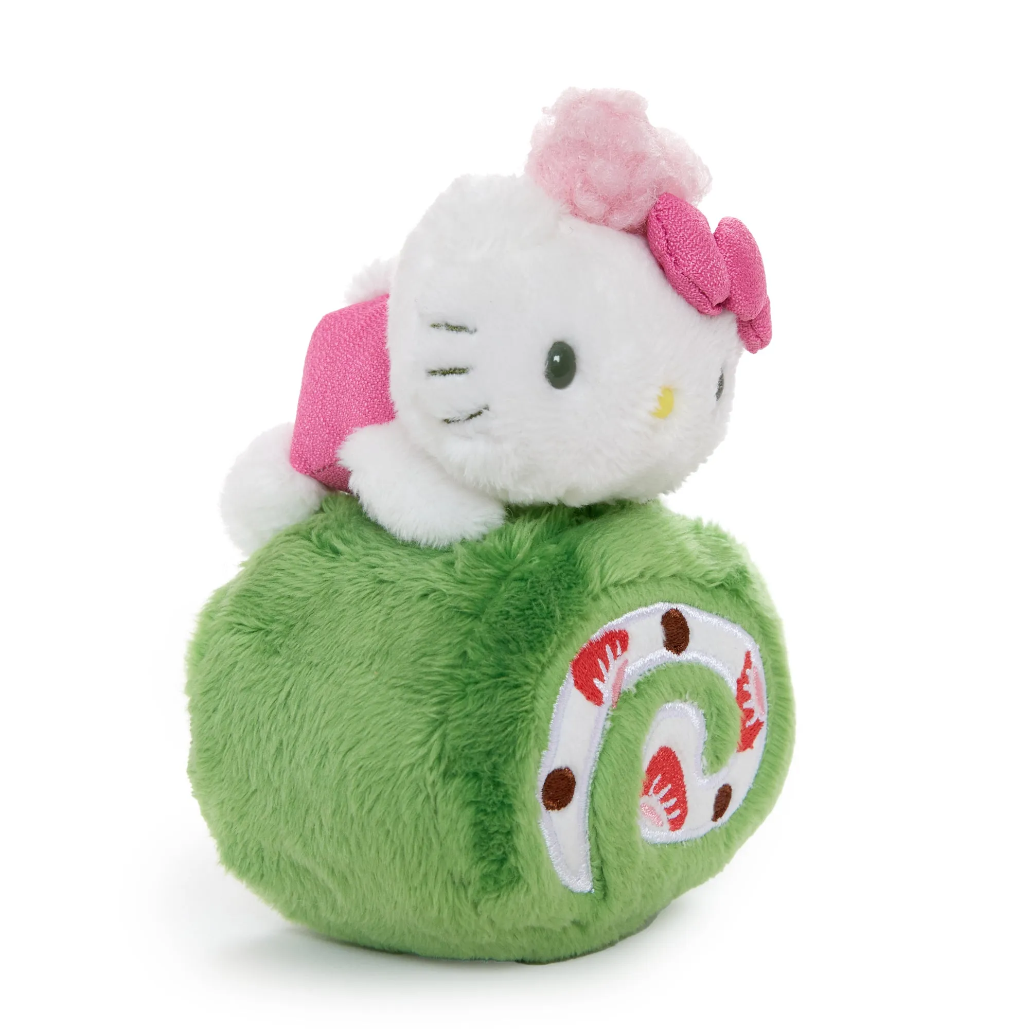 Hello Kitty Roll Cake Mascot Clip (Matcha Sweets Series) SANRIO
