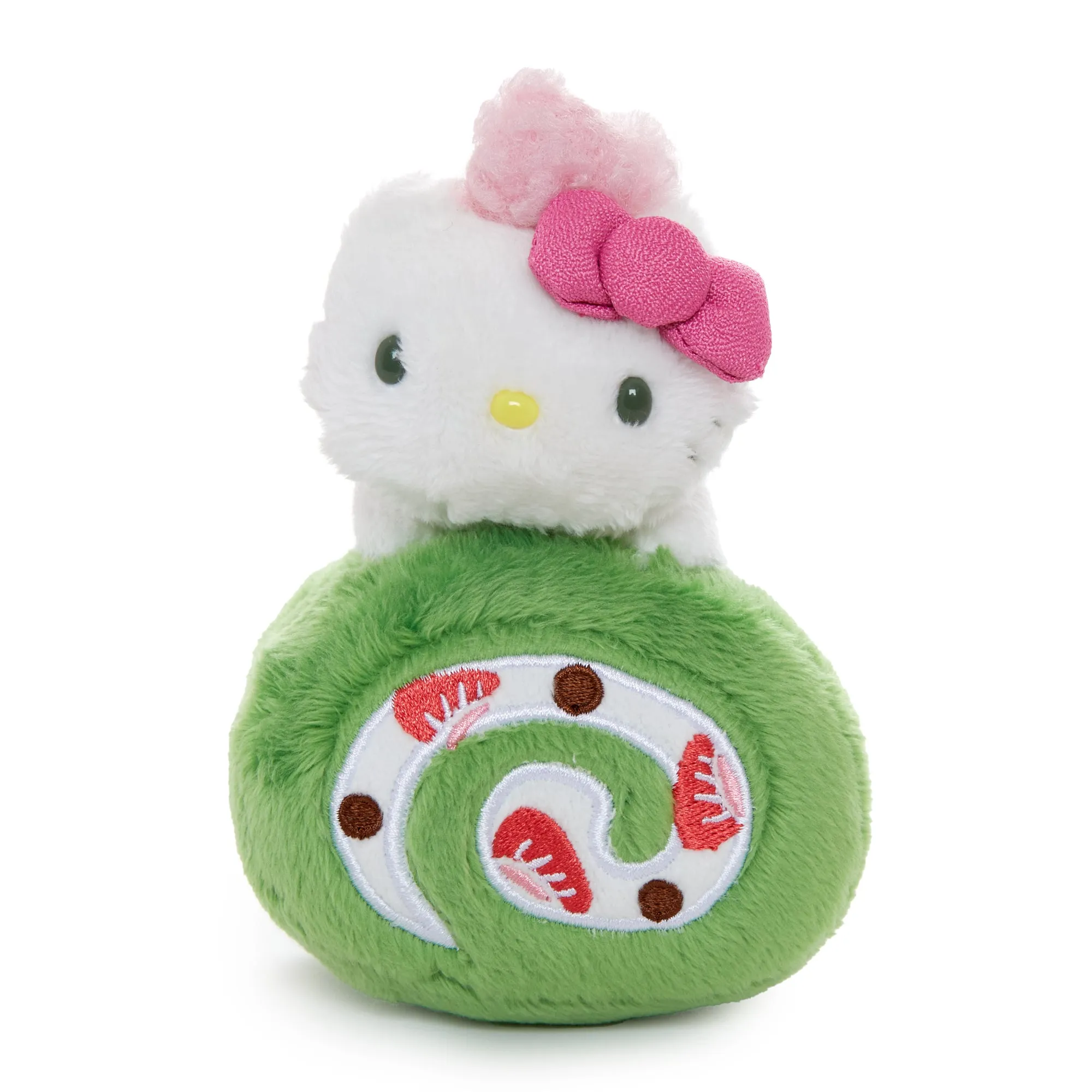 Hello Kitty Roll Cake Mascot Clip (Matcha Sweets Series) SANRIO