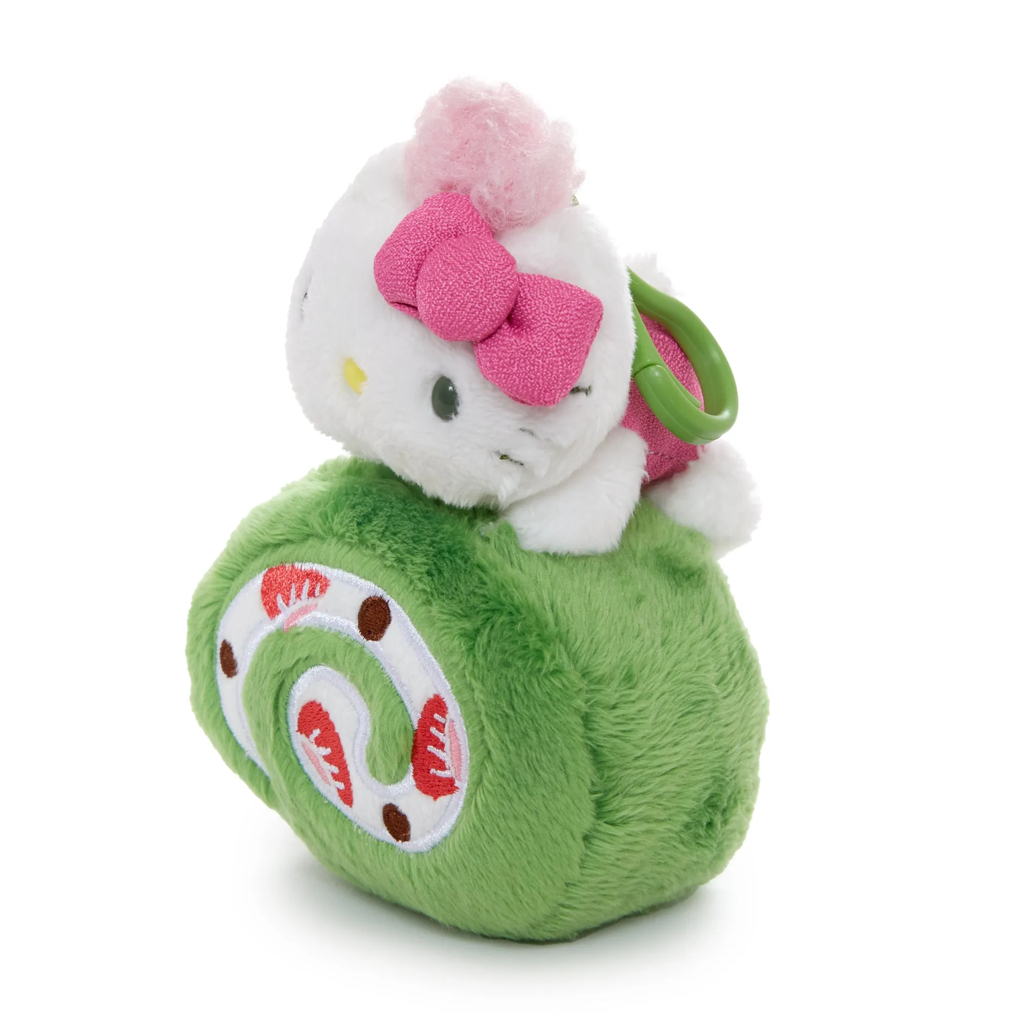 Hello Kitty Roll Cake Mascot Clip (Matcha Sweets Series) SANRIO