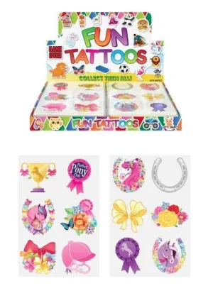 Hendrandt N51 322 Mini Pony Temporary Tattoo Sheets