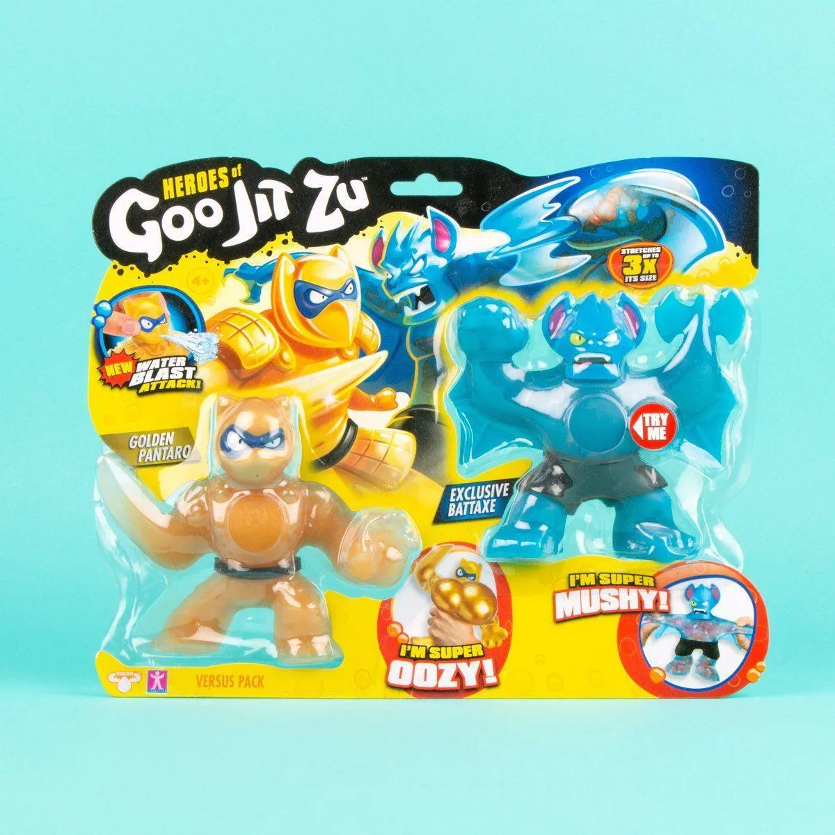 Heroes of Goo Jit Zu - 2 Pack of Glow in The Dark Action Figures