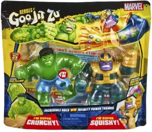 Heroes Of Goo Jit Zu Marvel Versus Pack Thanos Vs Hulk