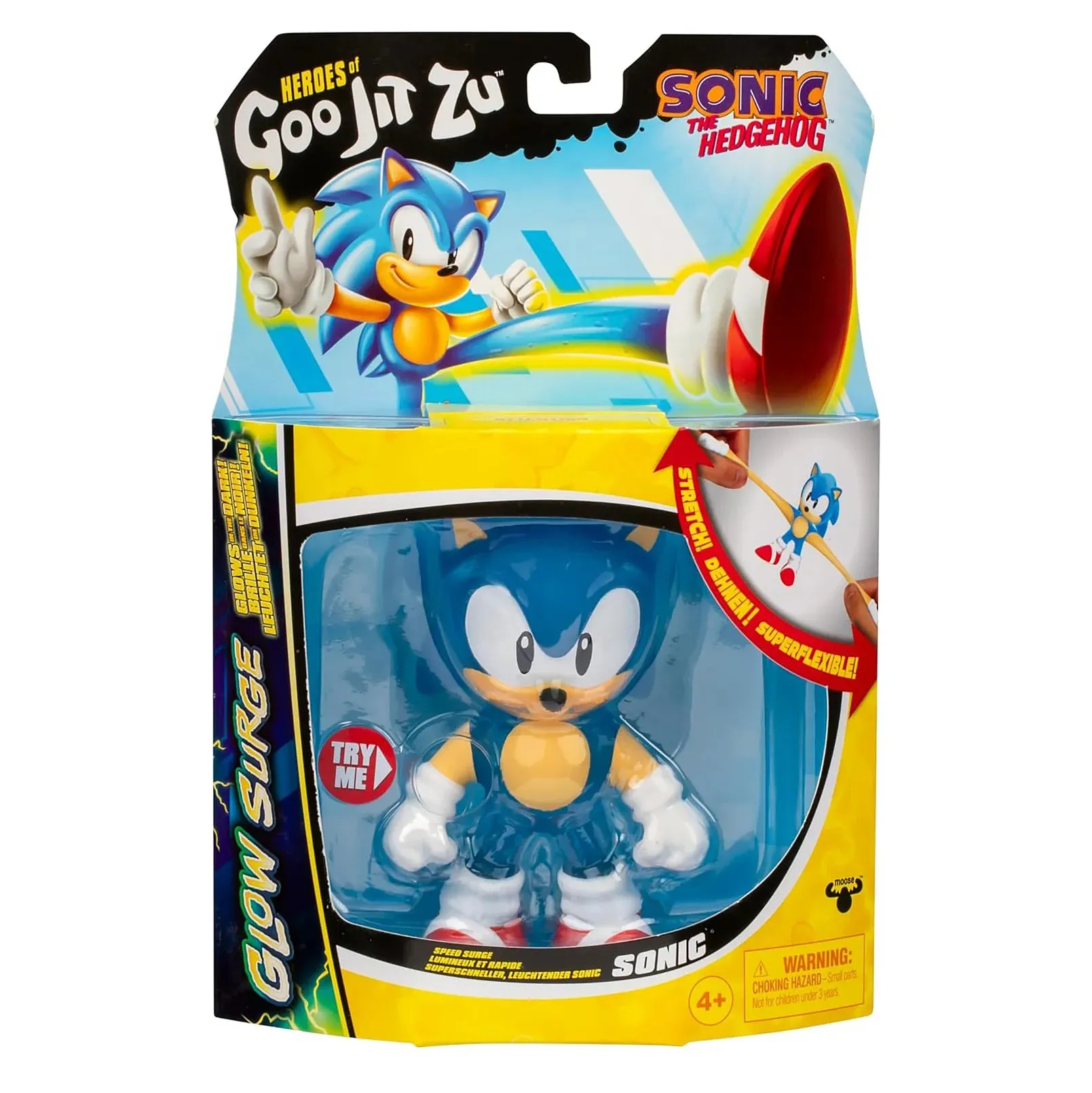 Heroes Of Goo Jit Zu Sonic The Hedgehog Hero Glow Surge - Sonic