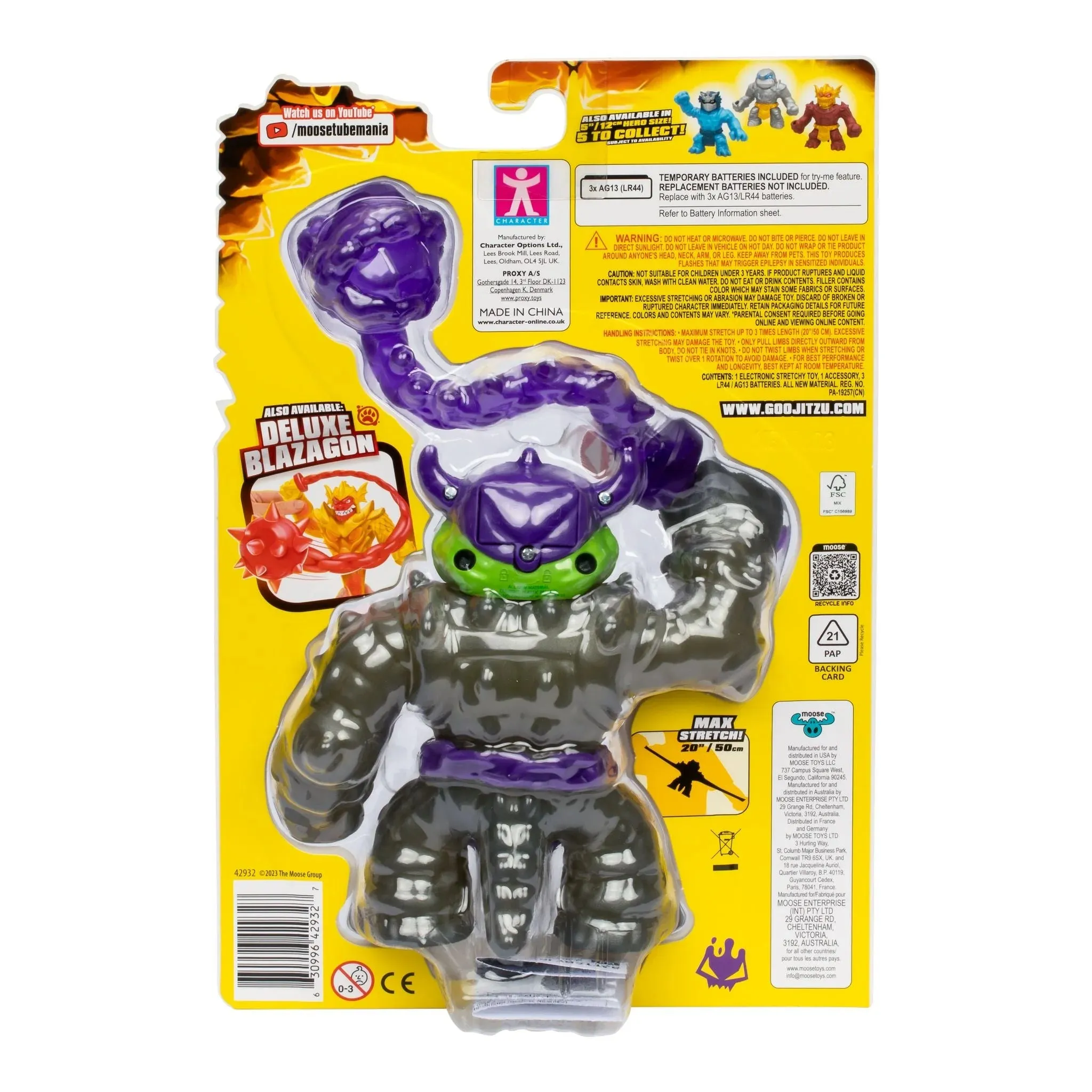 Heroes of Goo Jit Zu Stretch Deluxe Hero Figure - Rockjaw