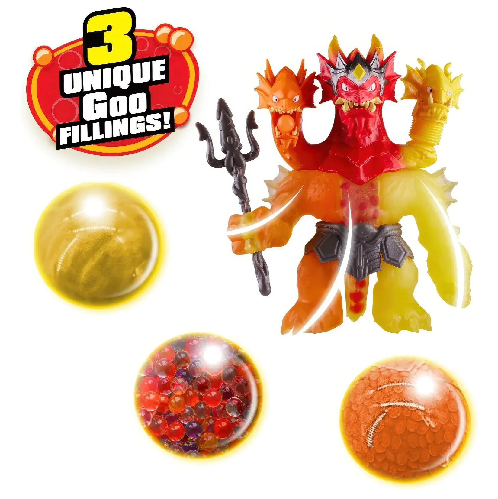 Heroes of Goo Jit Zu Stretch Strikers  Lava Fury King Hydra