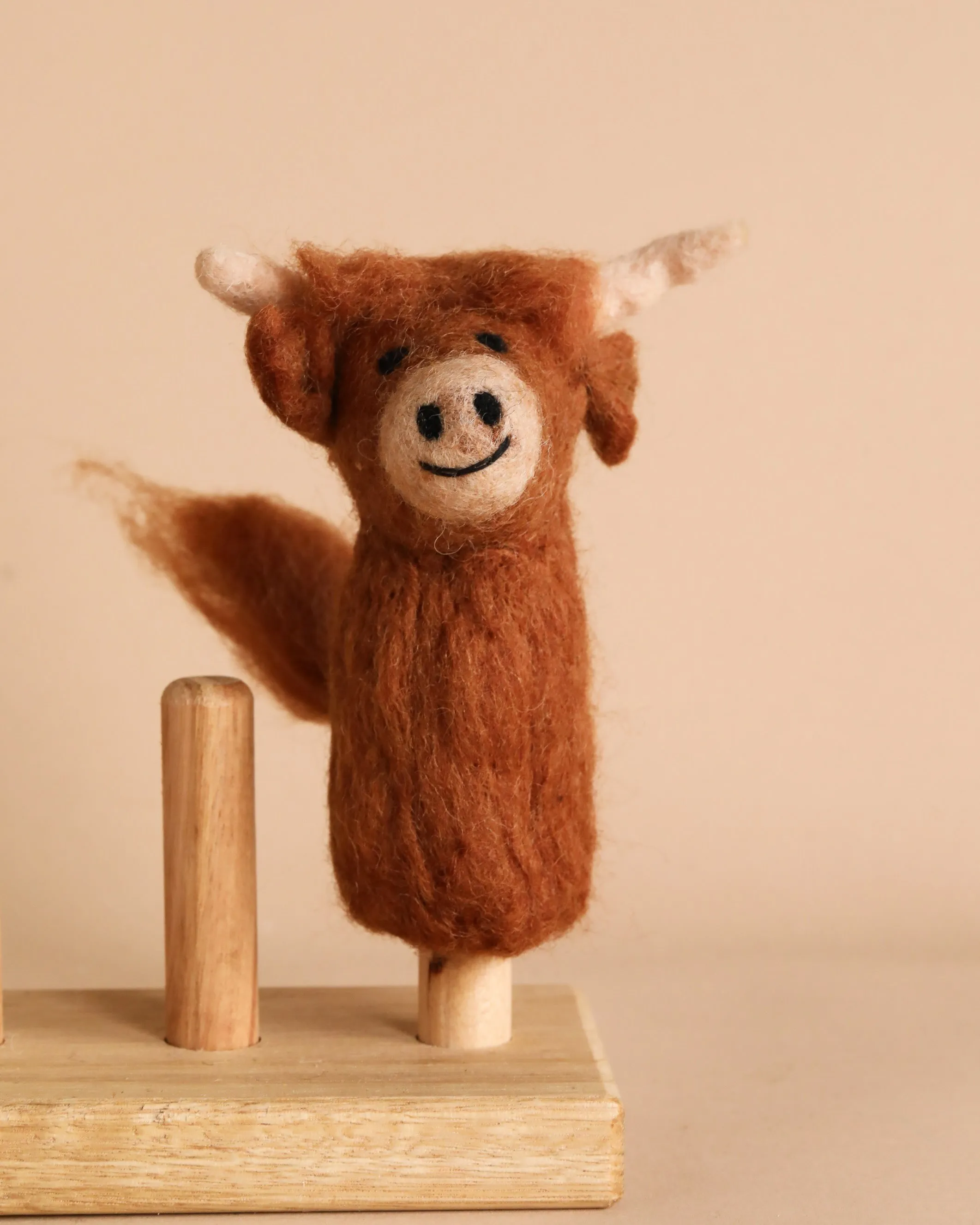 Highland Cow Finger Puppet Odin Parker