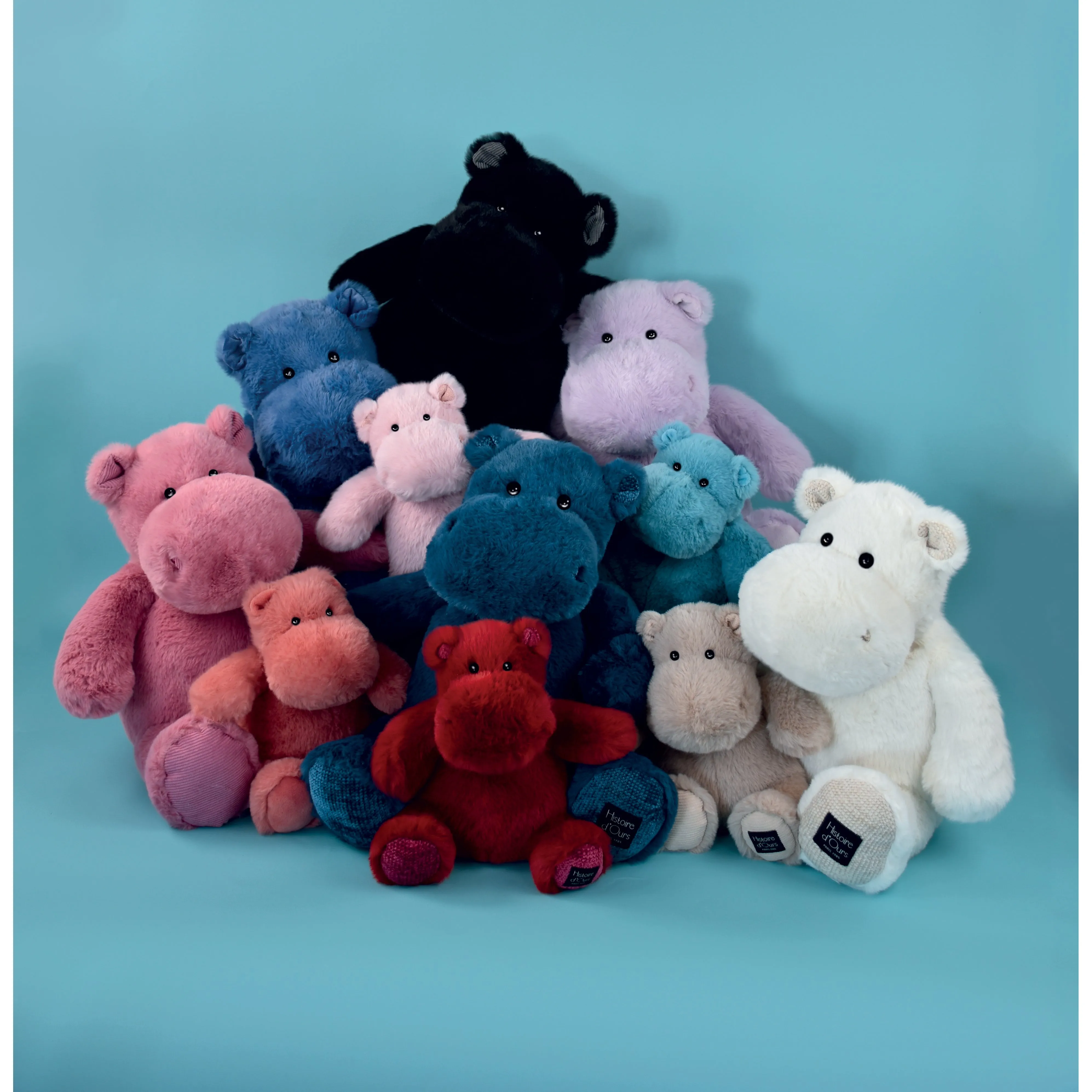 Histoire d'Ours Hippo Red 25cm
