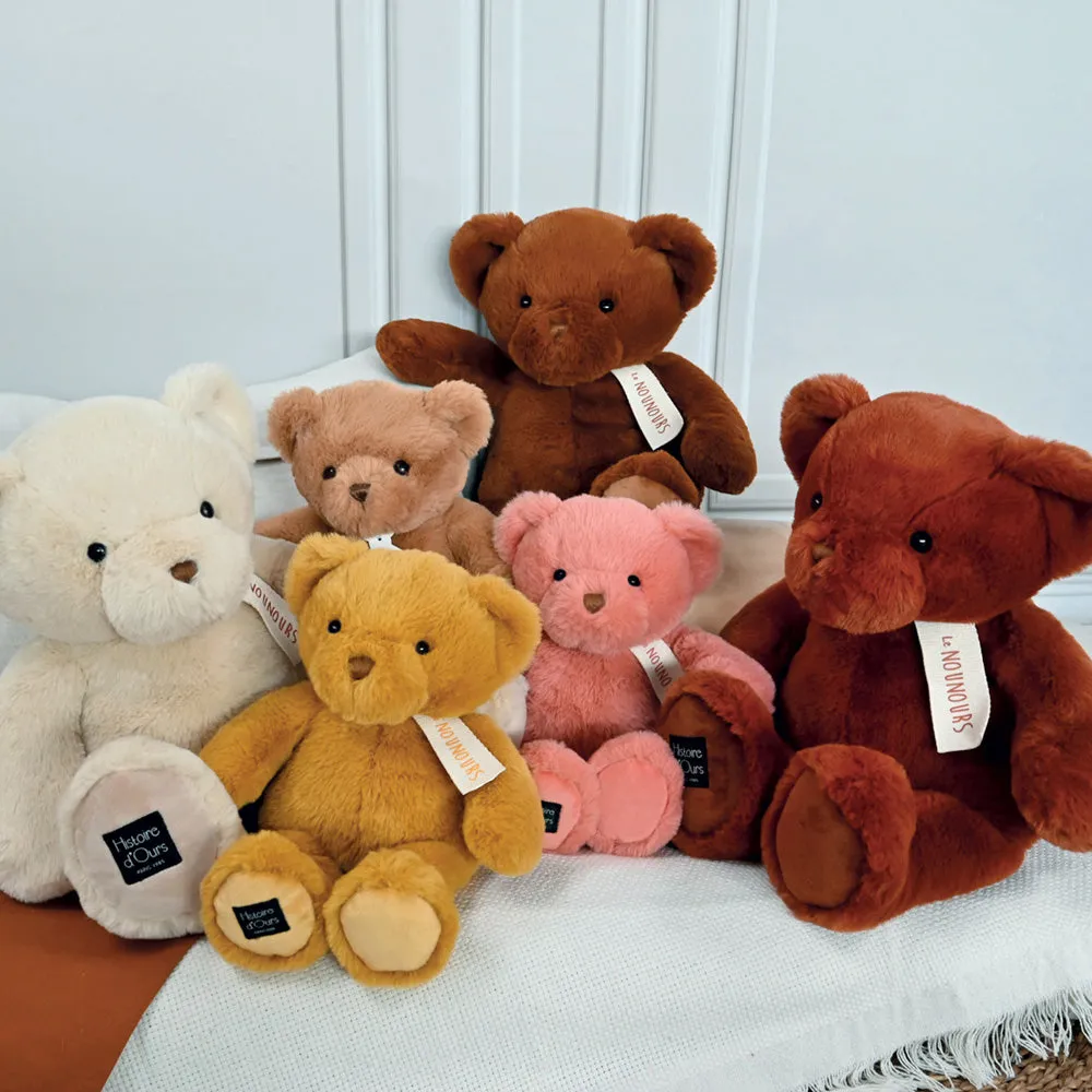 Histoire d'Ours Nounours Bear Rose Praline 40cm