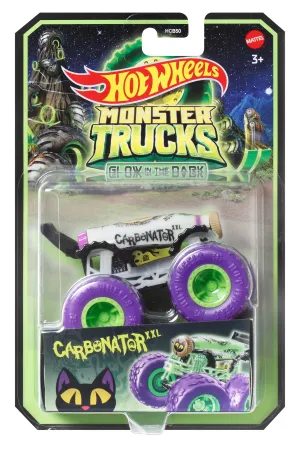 Hot Wheels 1:64 Glow In The Dark Monster Trucks Carbonator Xxl