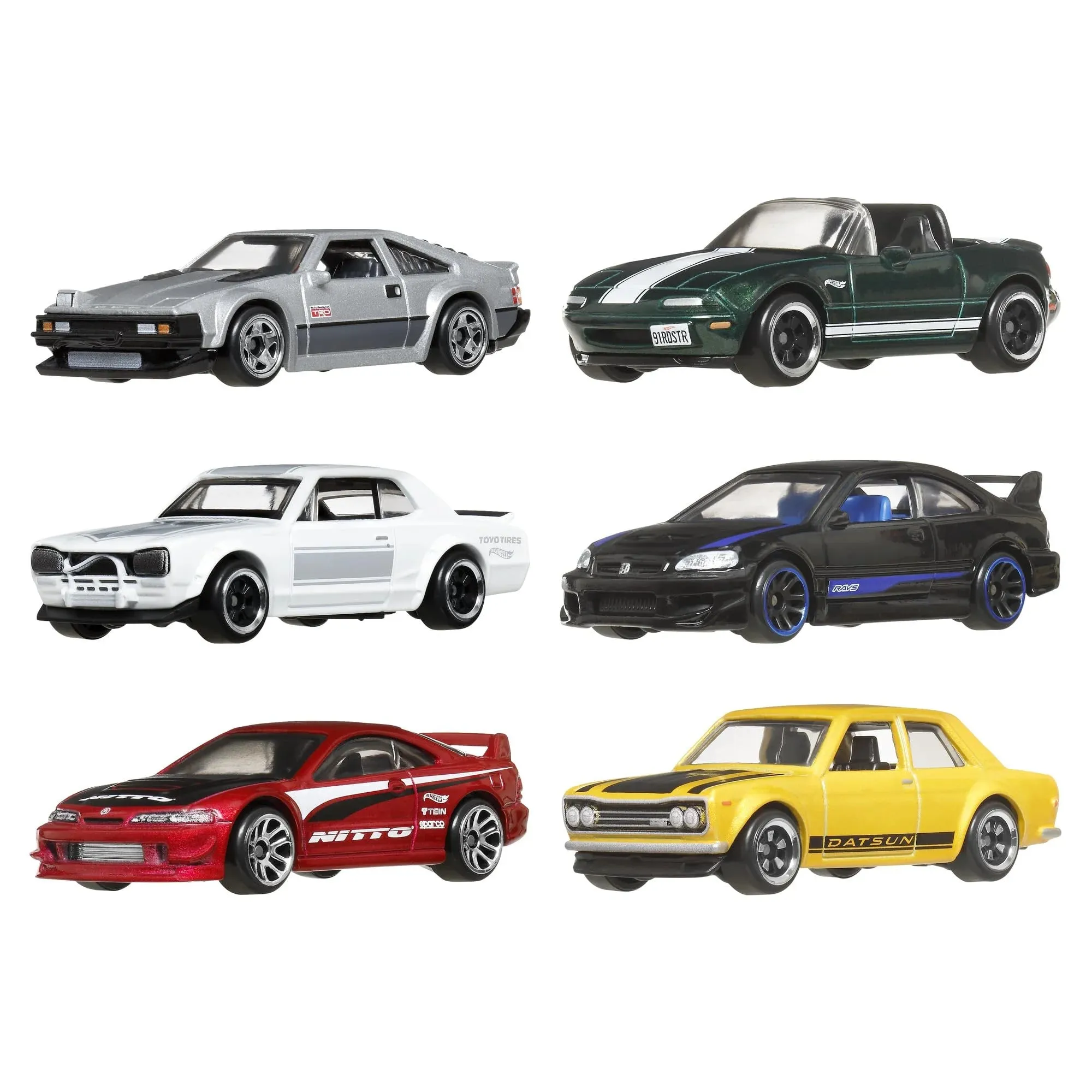 Hot Wheels Streets of Japan - 6 Cars Multipack