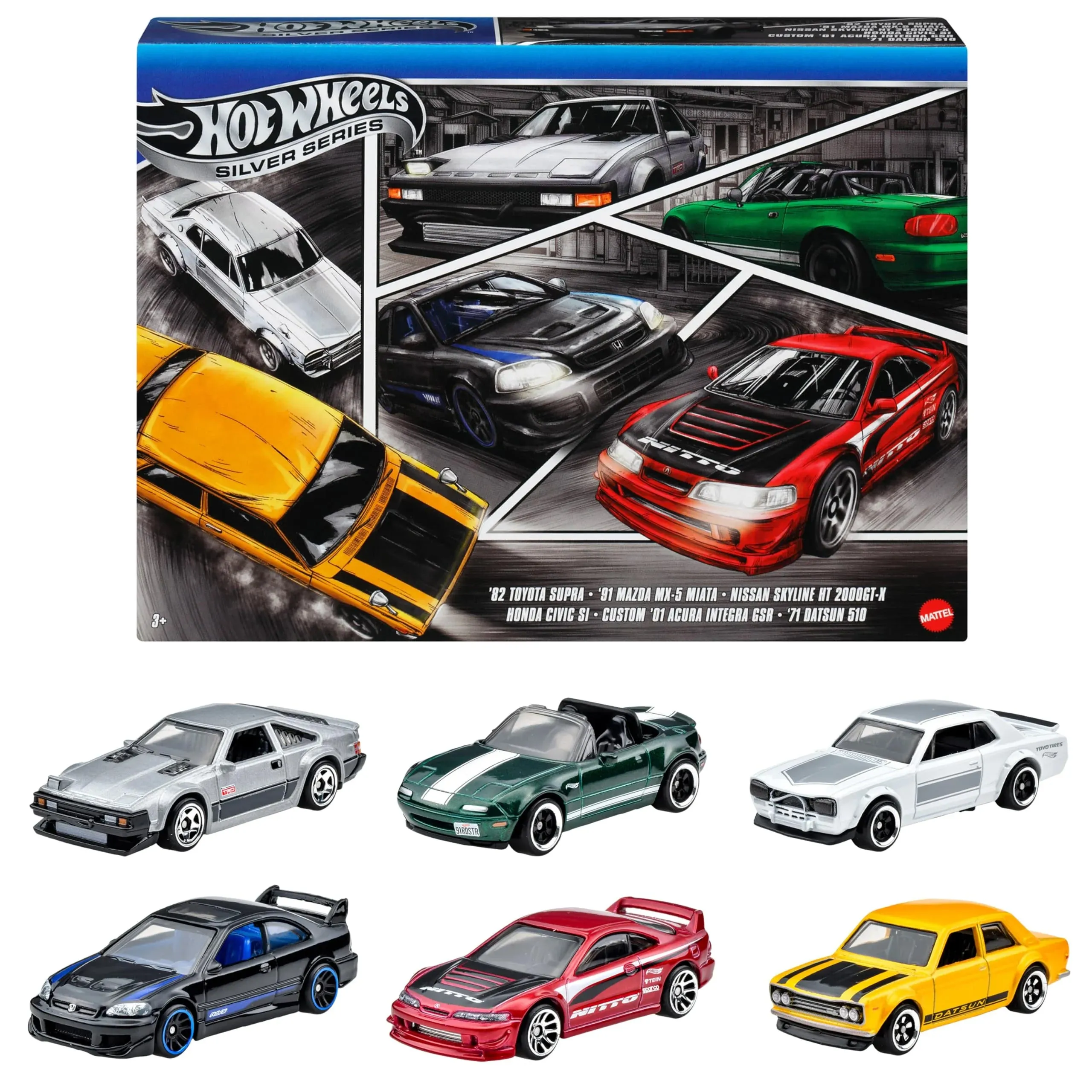 Hot Wheels Streets of Japan - 6 Cars Multipack