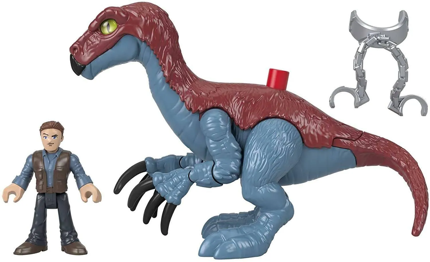 Imaginext Jurassic World Therizinosaurus and Owen