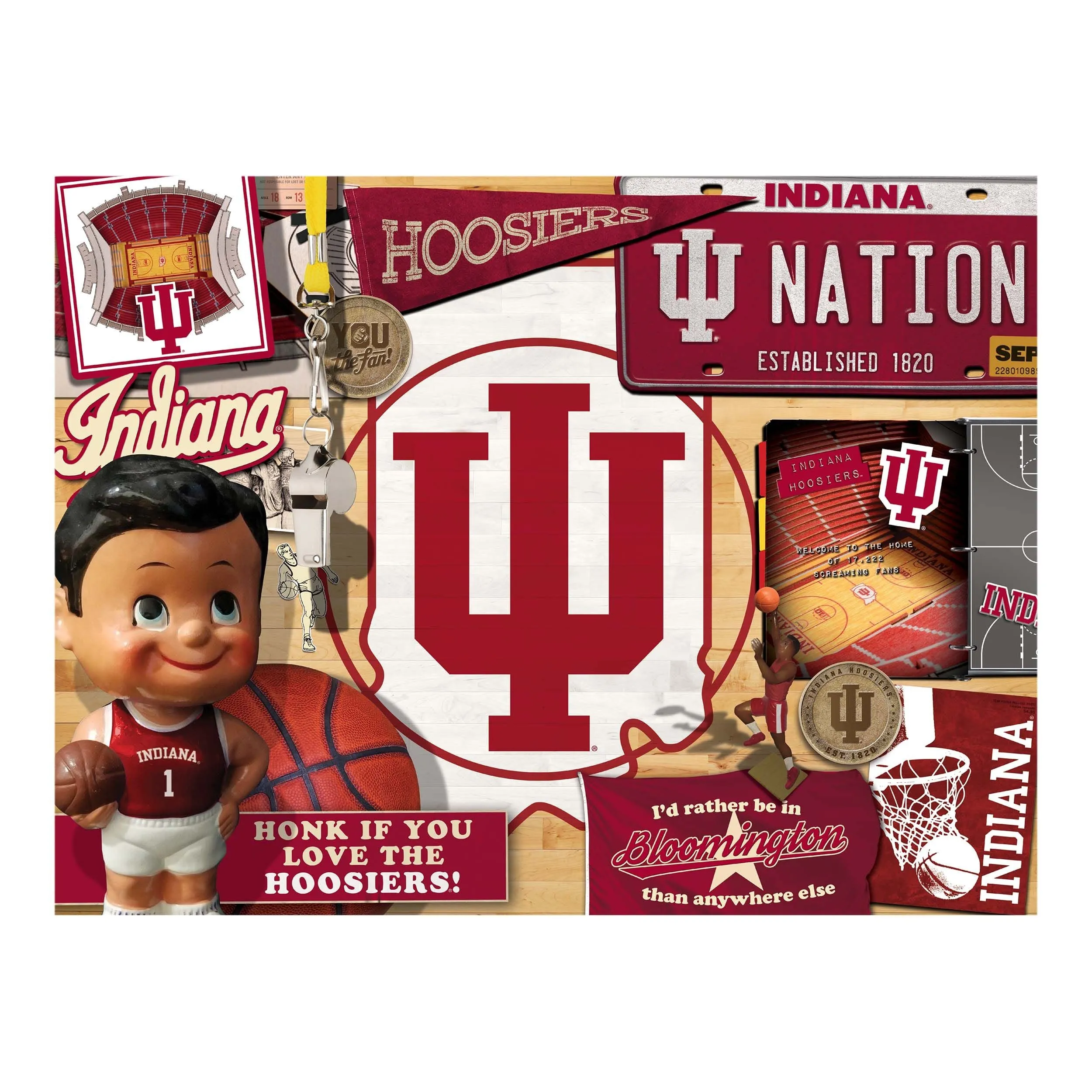 Indiana Hoosiers (950288) - 500 Pieces White Mountain