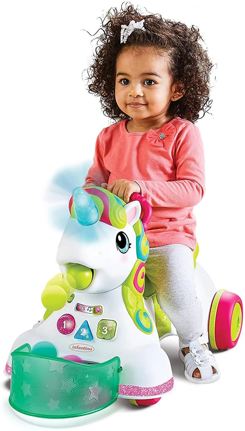 Infantino 3-in-1 Sit, Walk & Ride Interactive Unicorn