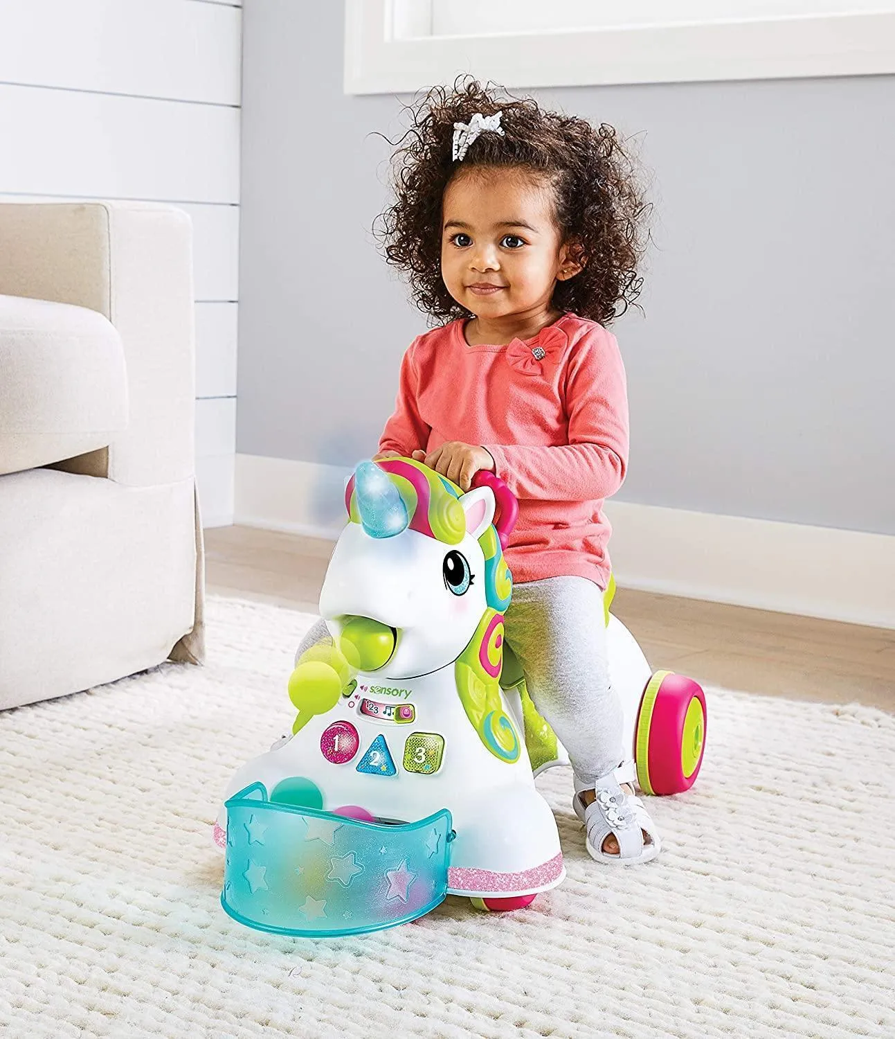 Infantino 3-in-1 Sit, Walk & Ride Interactive Unicorn