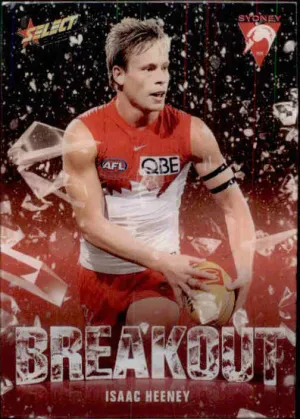 Isaac Heeney, B78, Breakout, 2025 Select AFL Footy Stars