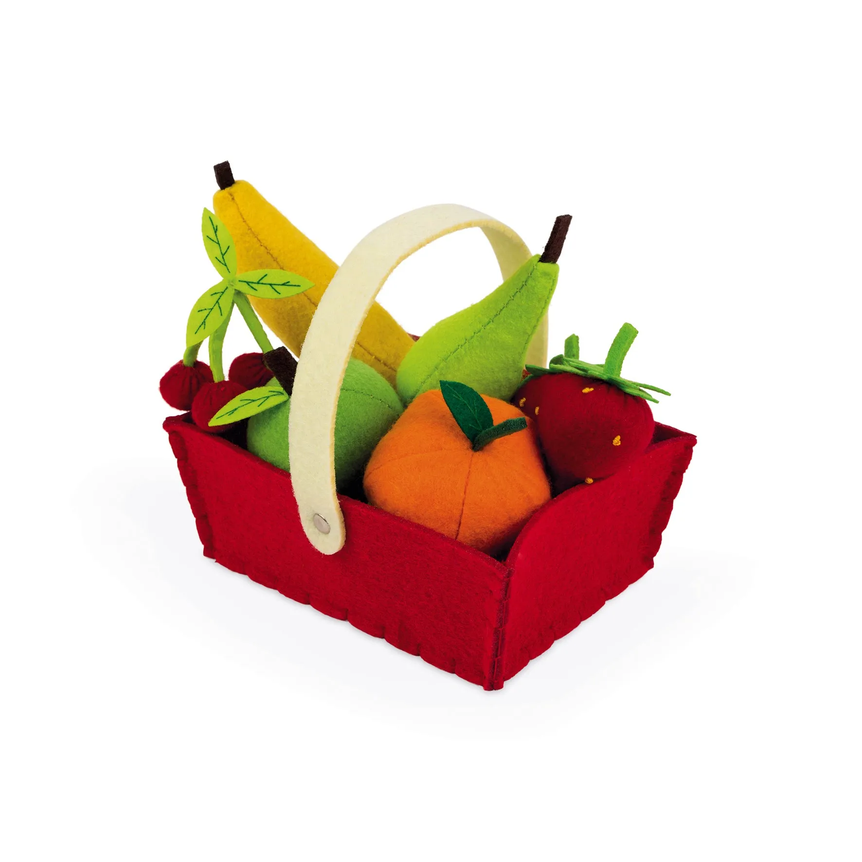 Janod Fabric Basket with 8 Fruits
