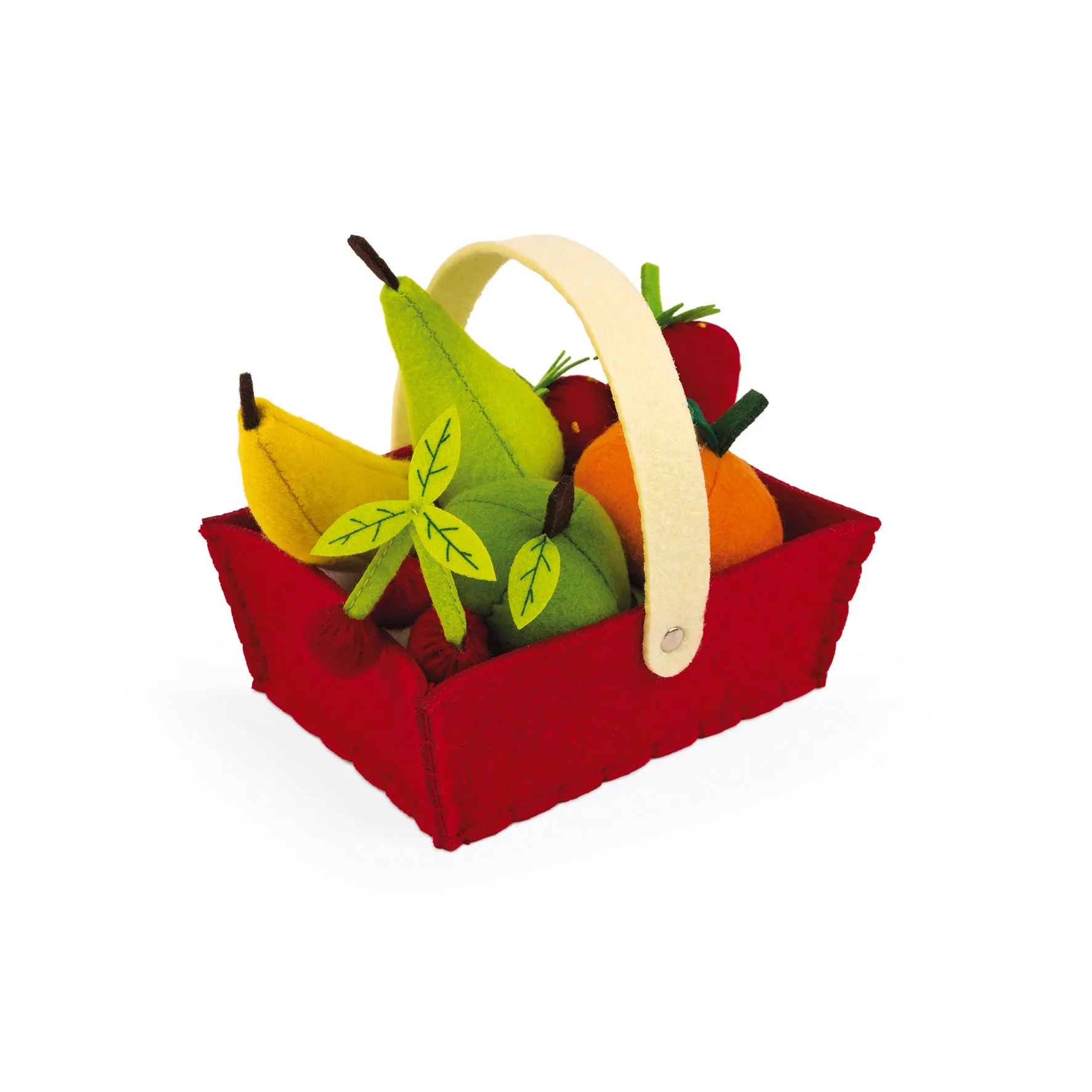 Janod Fabric Basket with 8 Fruits