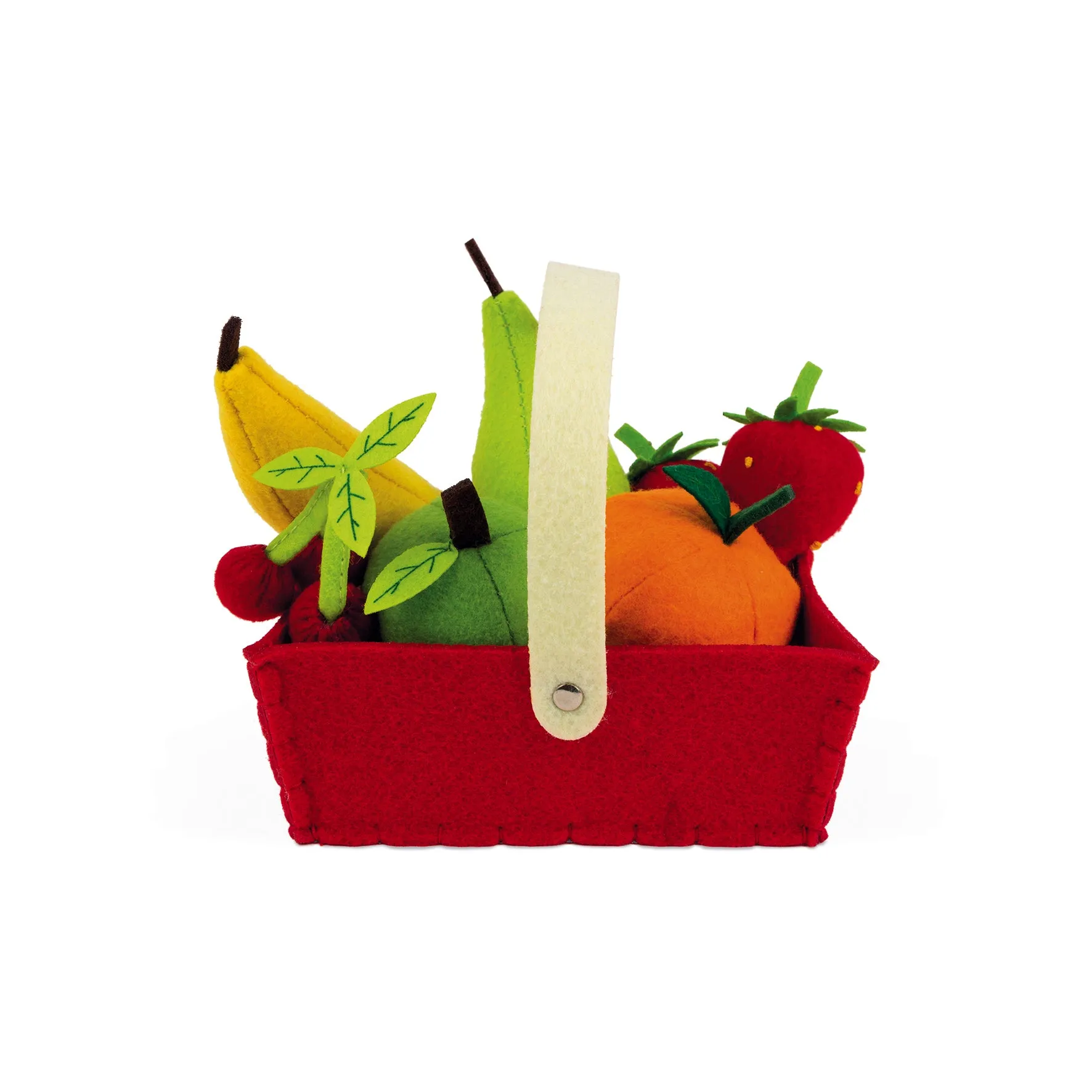 Janod Fabric Basket with 8 Fruits