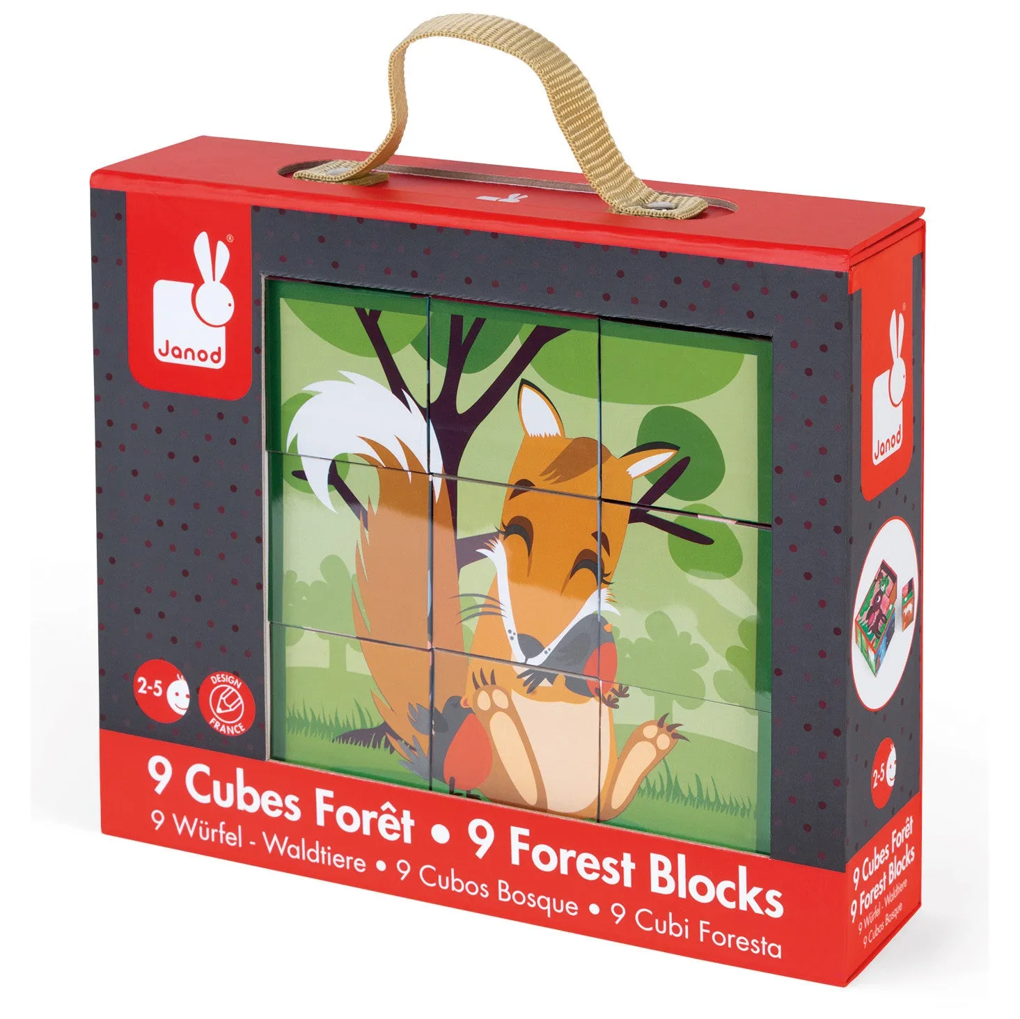 Janod Kubid Forest Animals Blocks