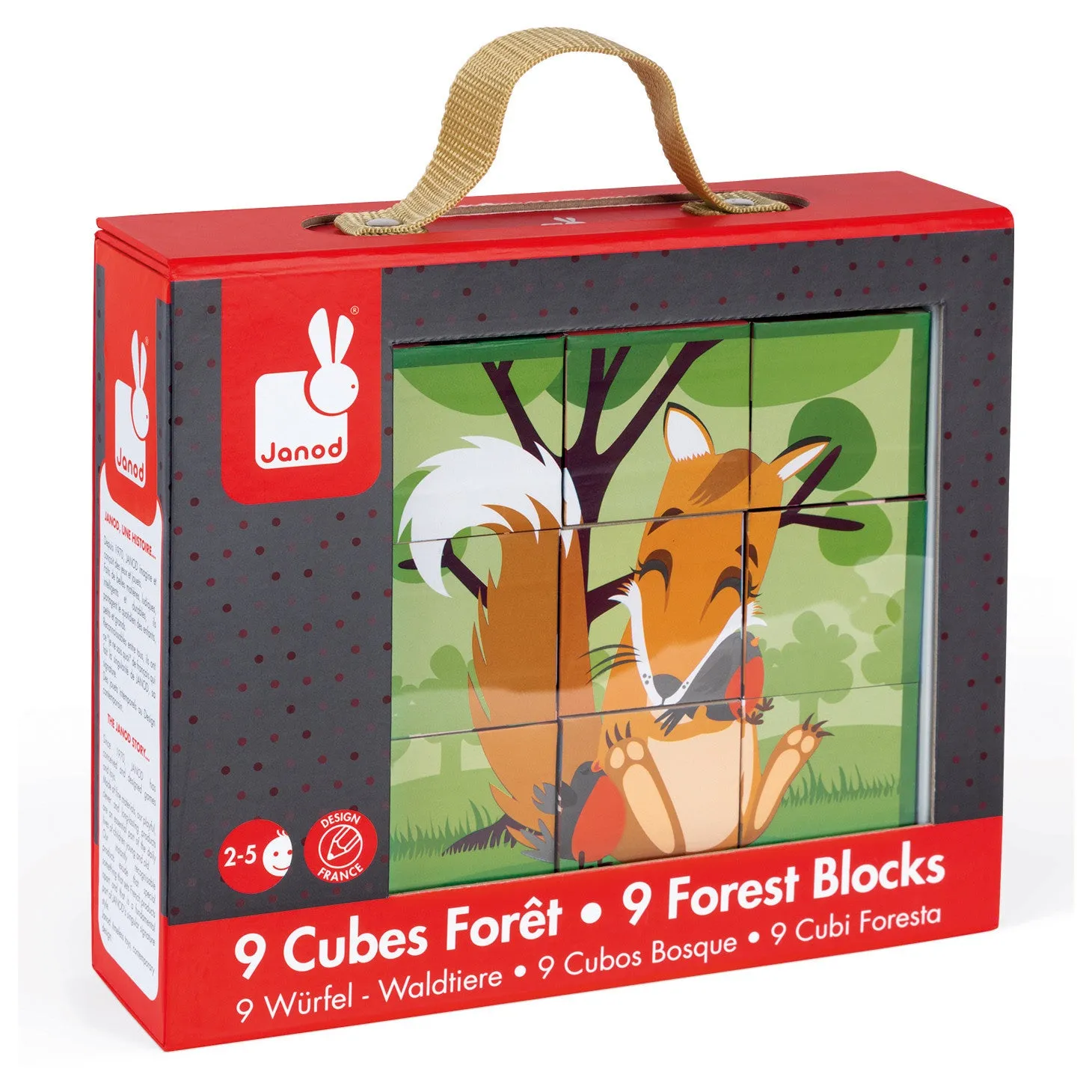 Janod Kubid Forest Animals Blocks