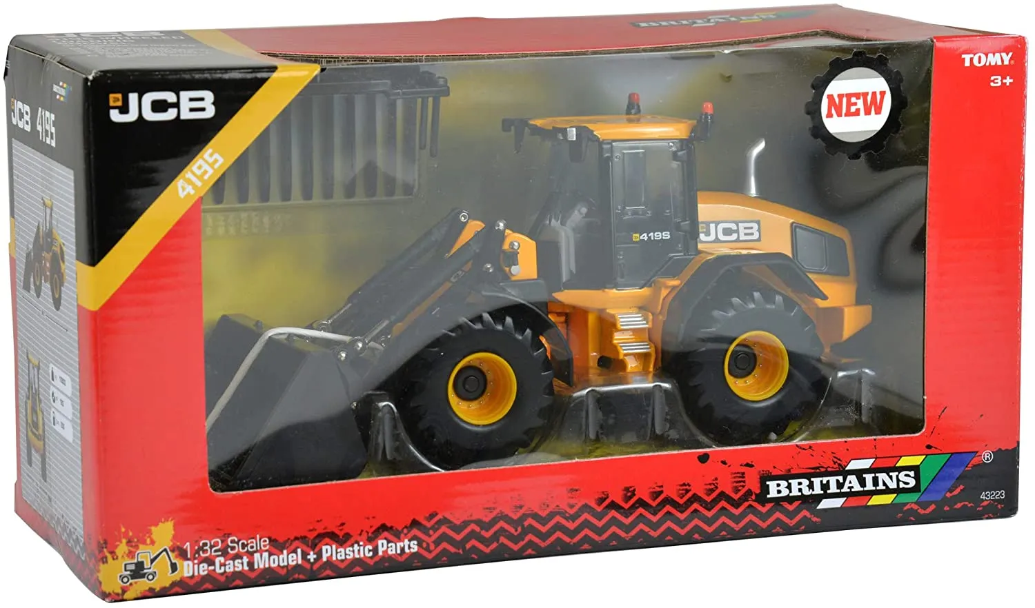 JCB Britains Farm Tomy Toys Wheel Loading Shovel 1:32 JCB 419S Truck Collectable Tractor Toy - 1:32 Scale Farm Toys