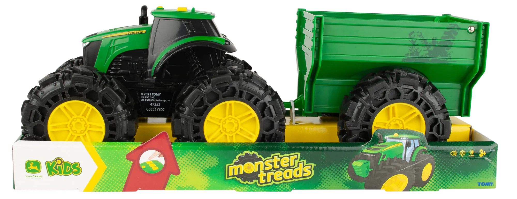 John Deere Monster Treads Tractor And Wagon