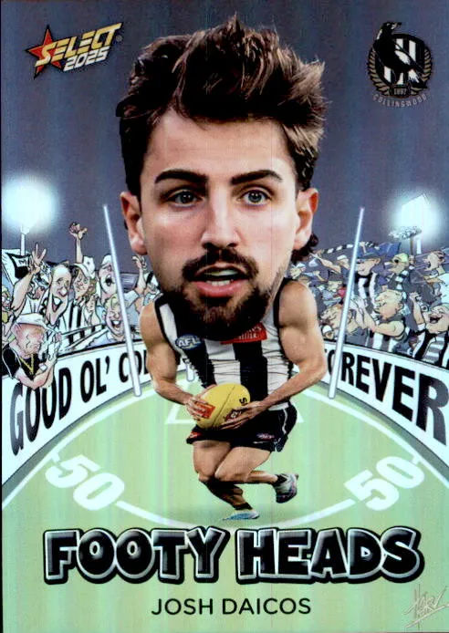 Josh Daicos, FH19, Footy Heads, 2025 Select AFL Footy Stars