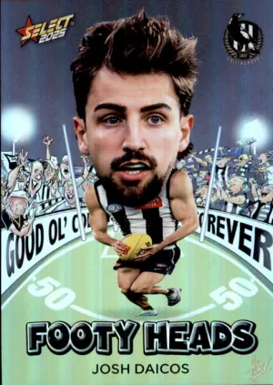 Josh Daicos, FH19, Footy Heads, 2025 Select AFL Footy Stars