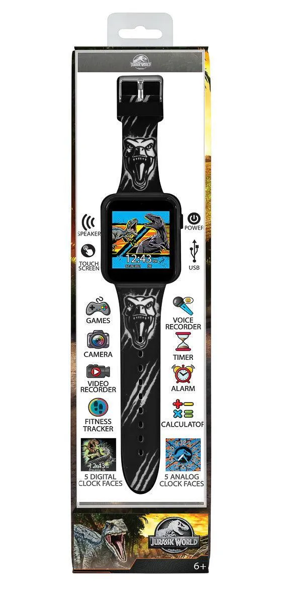 Jurassic Park Black Interactive Silicon Strap Watch