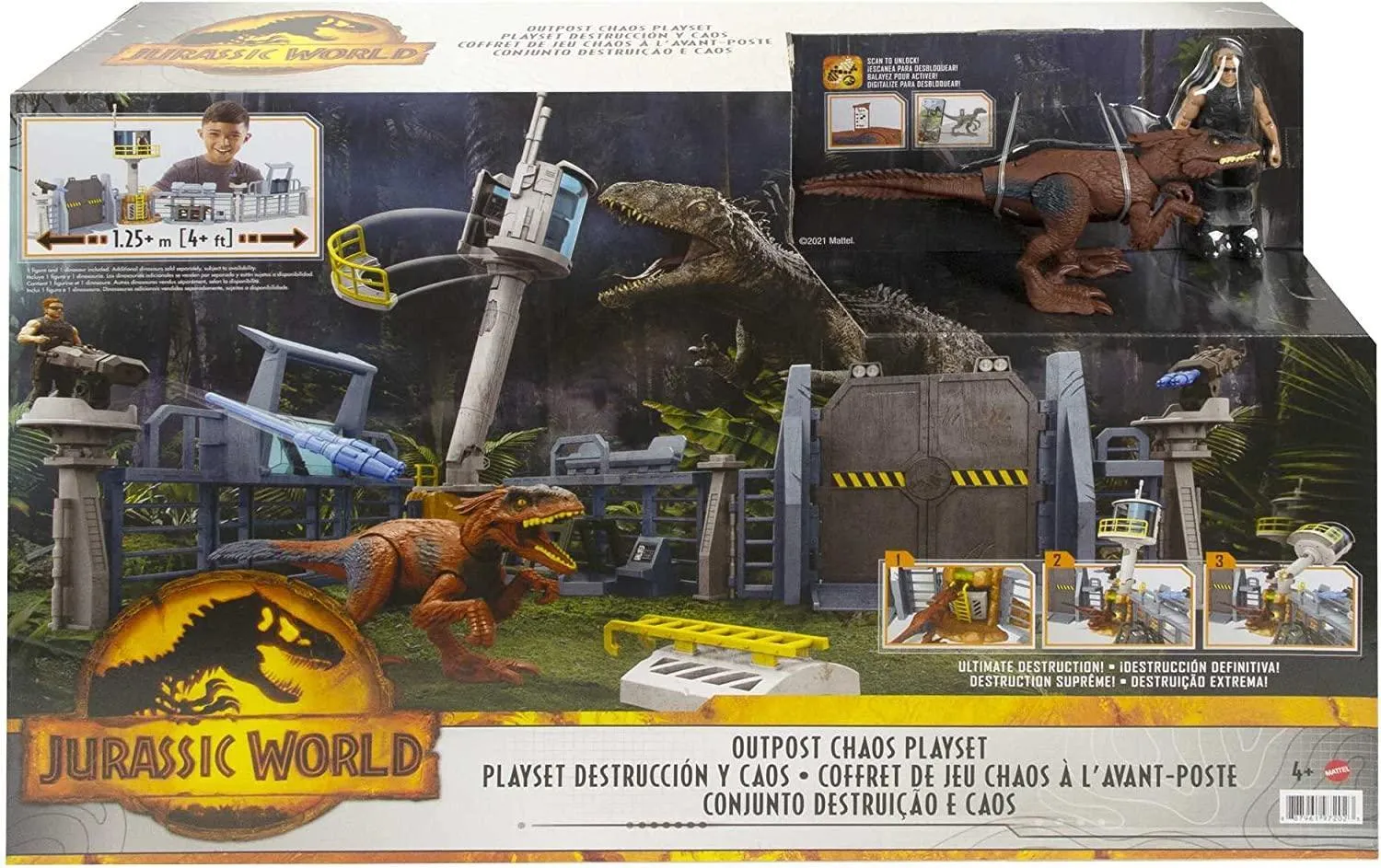 Jurassic World Dominion Outpost Chaos Dinosaur Playset