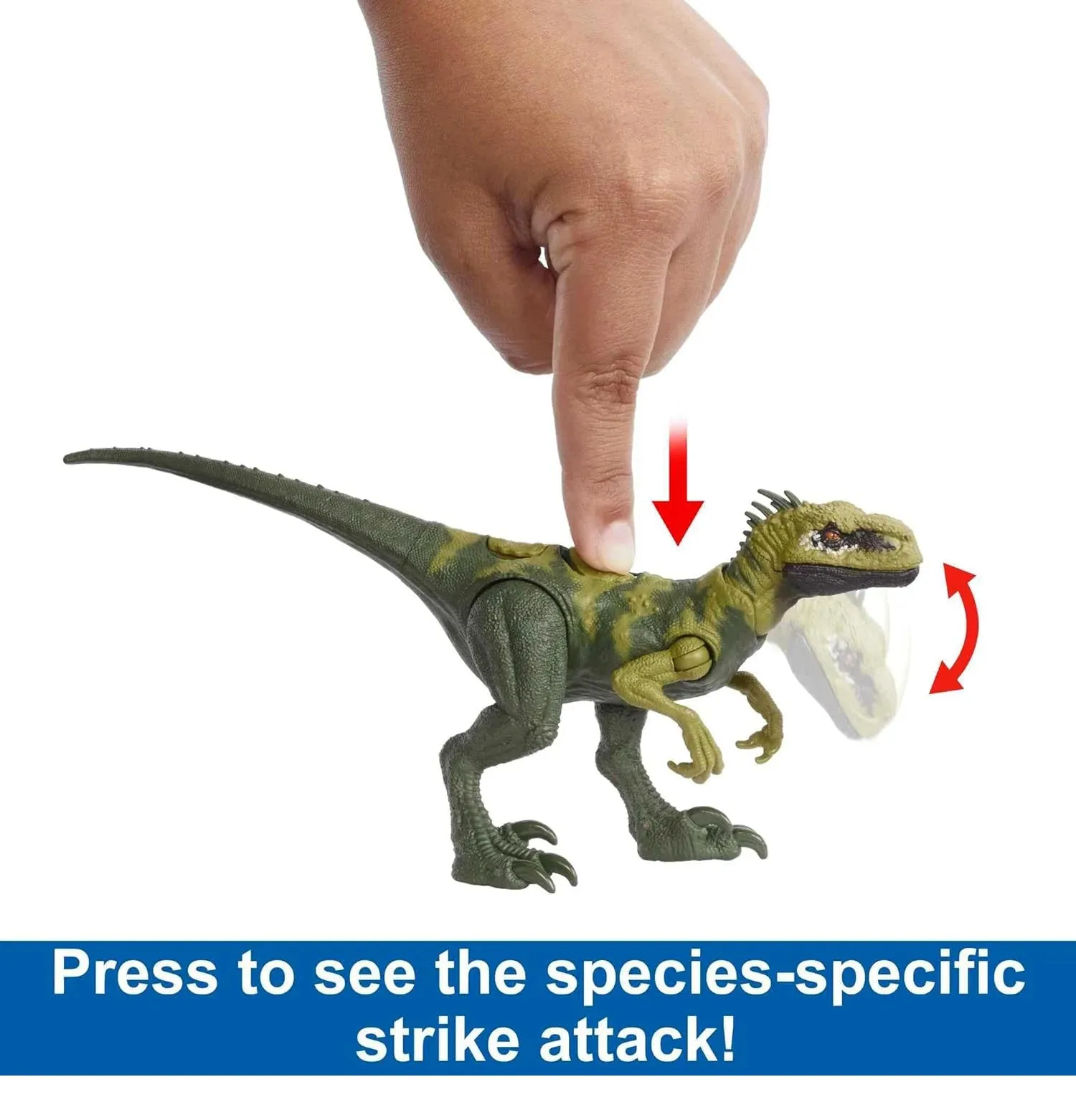 Jurassic World Strike Attack Dinosaur Atrociraptor Action Figure