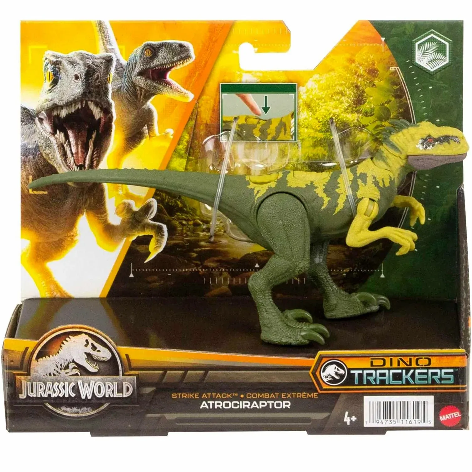 Jurassic World Strike Attack Dinosaur Atrociraptor Action Figure